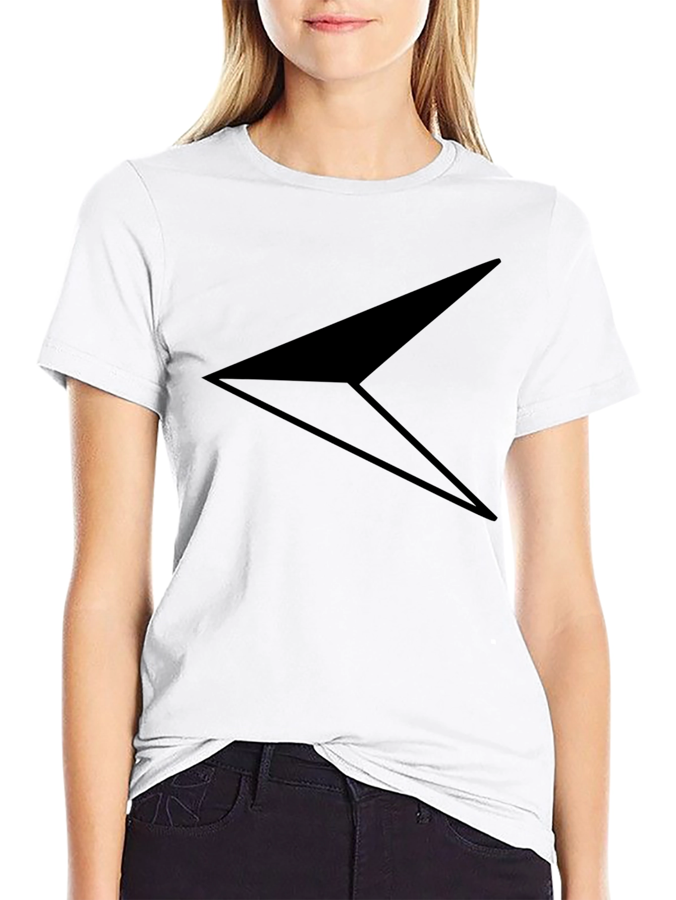 Black Arrow Graphic T-Shirt - Modern Design
