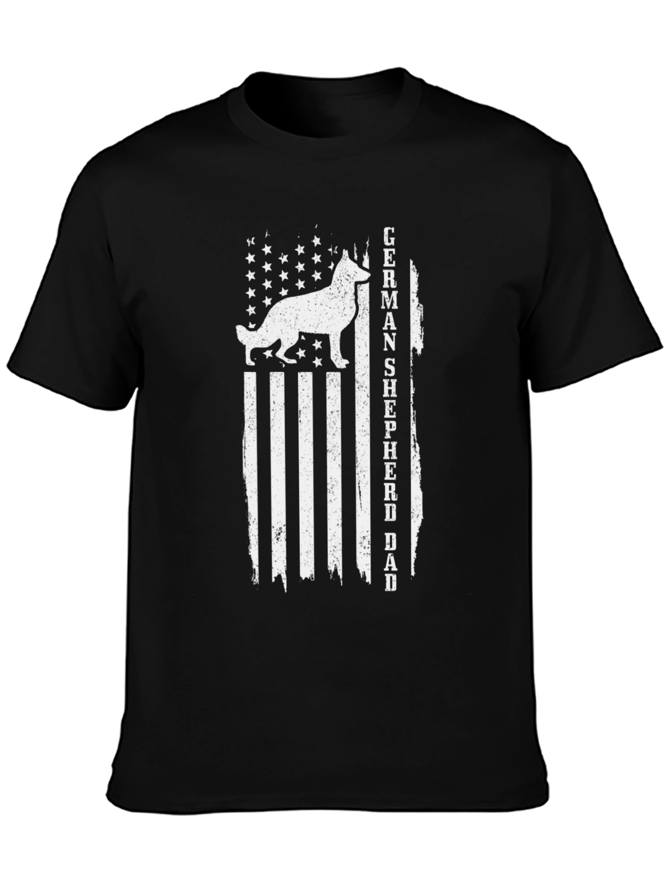 German Shepherd Dad Flag T-Shirt