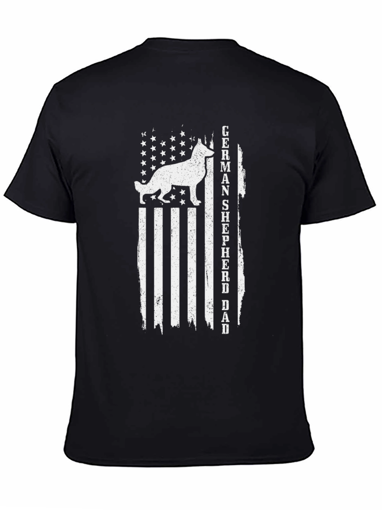 German Shepherd Dad Flag T-Shirt