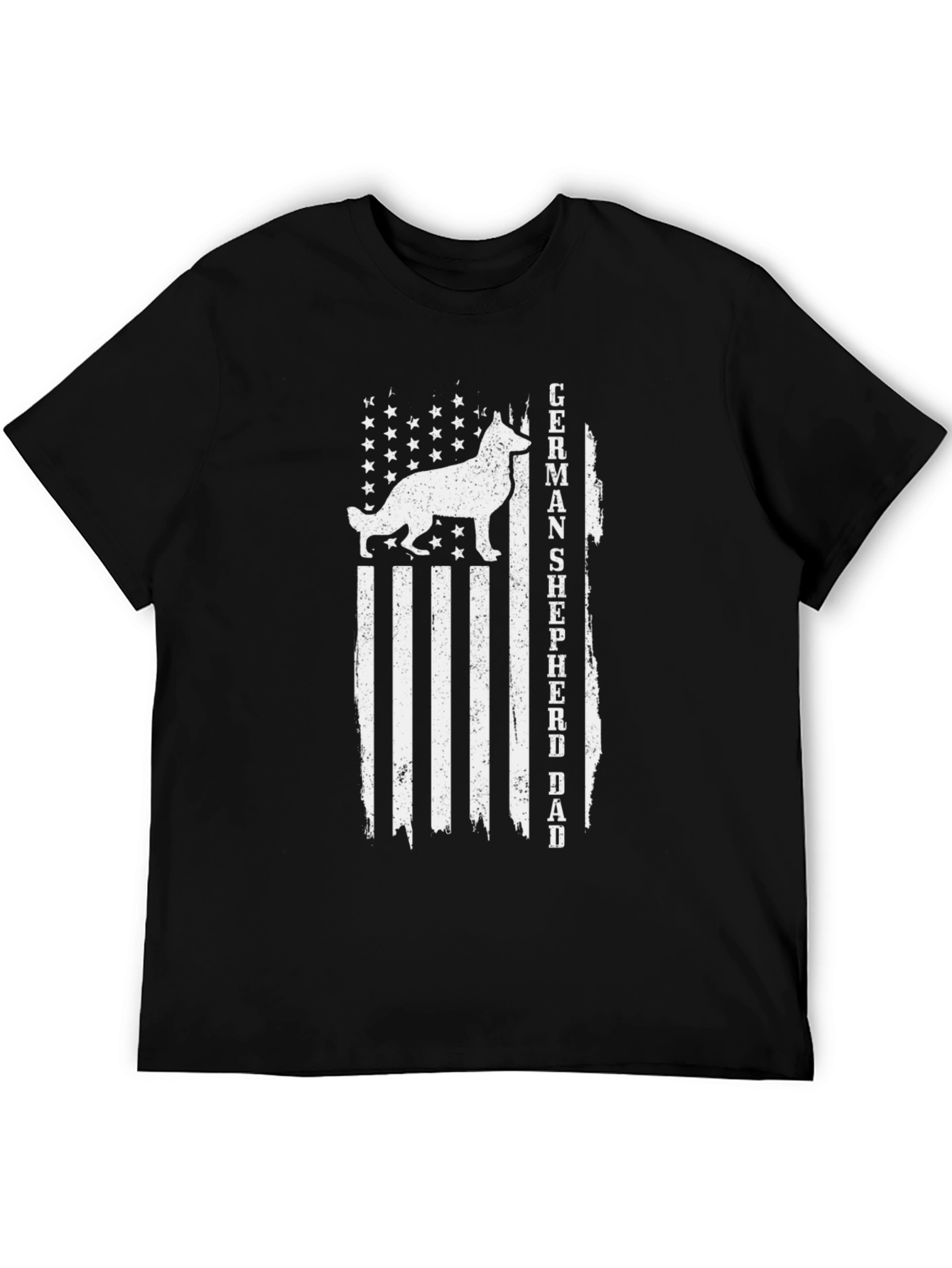 German Shepherd Dad Flag T-Shirt