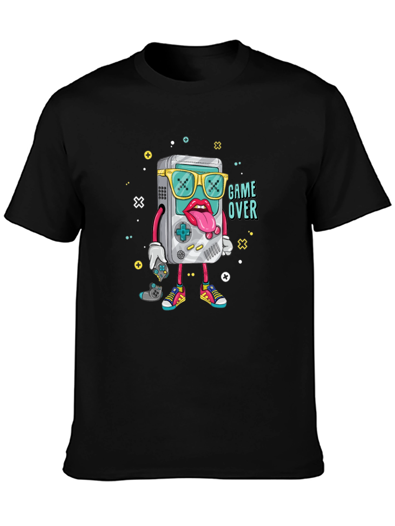 Game Over Graphic Black T-Shirt