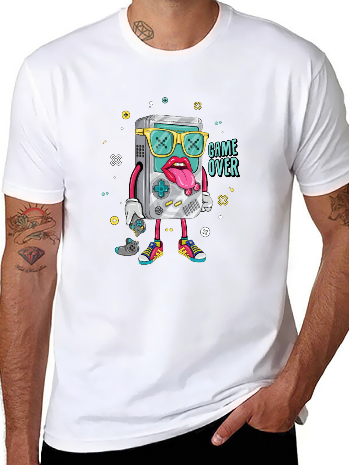 Game Over Graphic Black T-Shirt