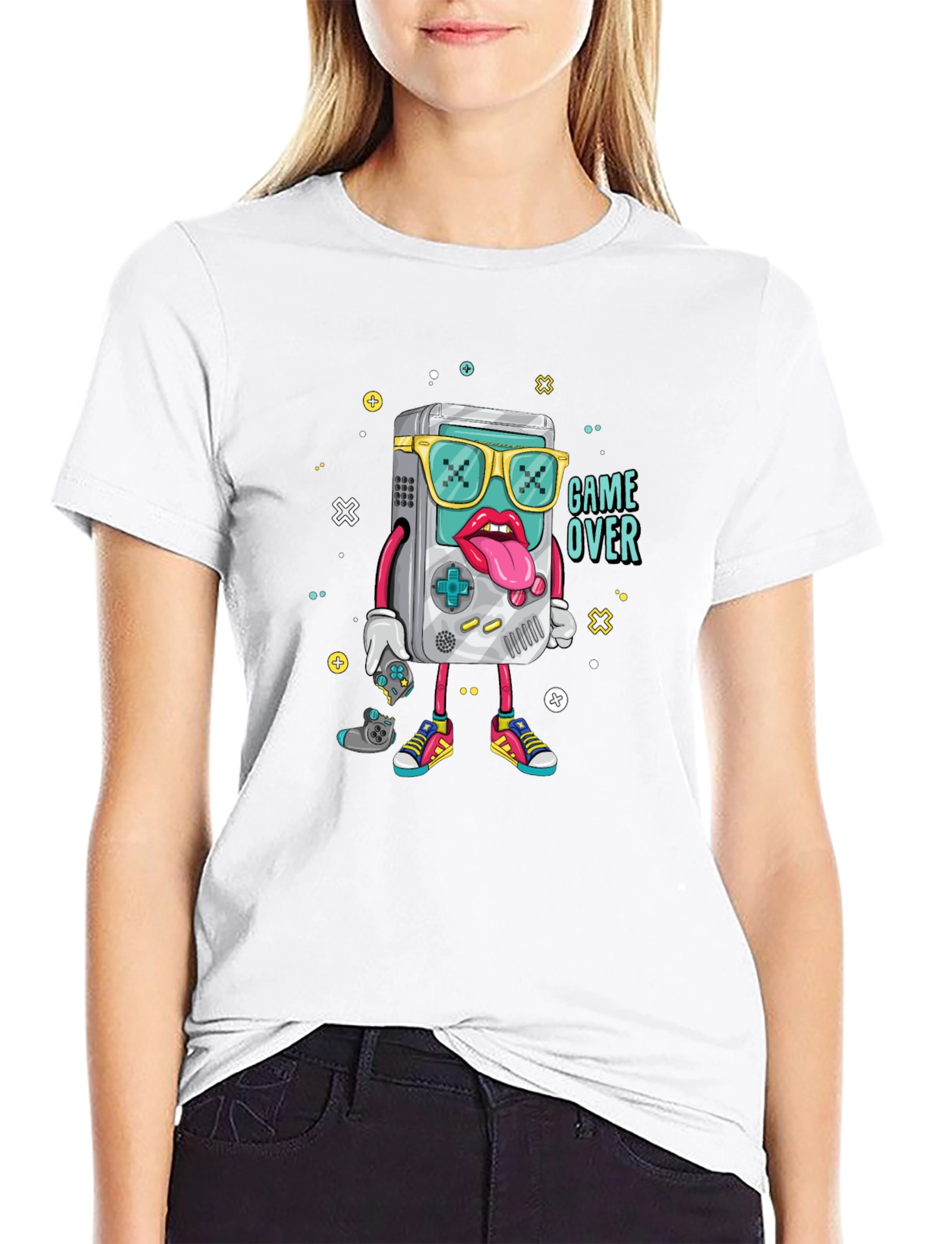 Game Over Graphic Black T-Shirt