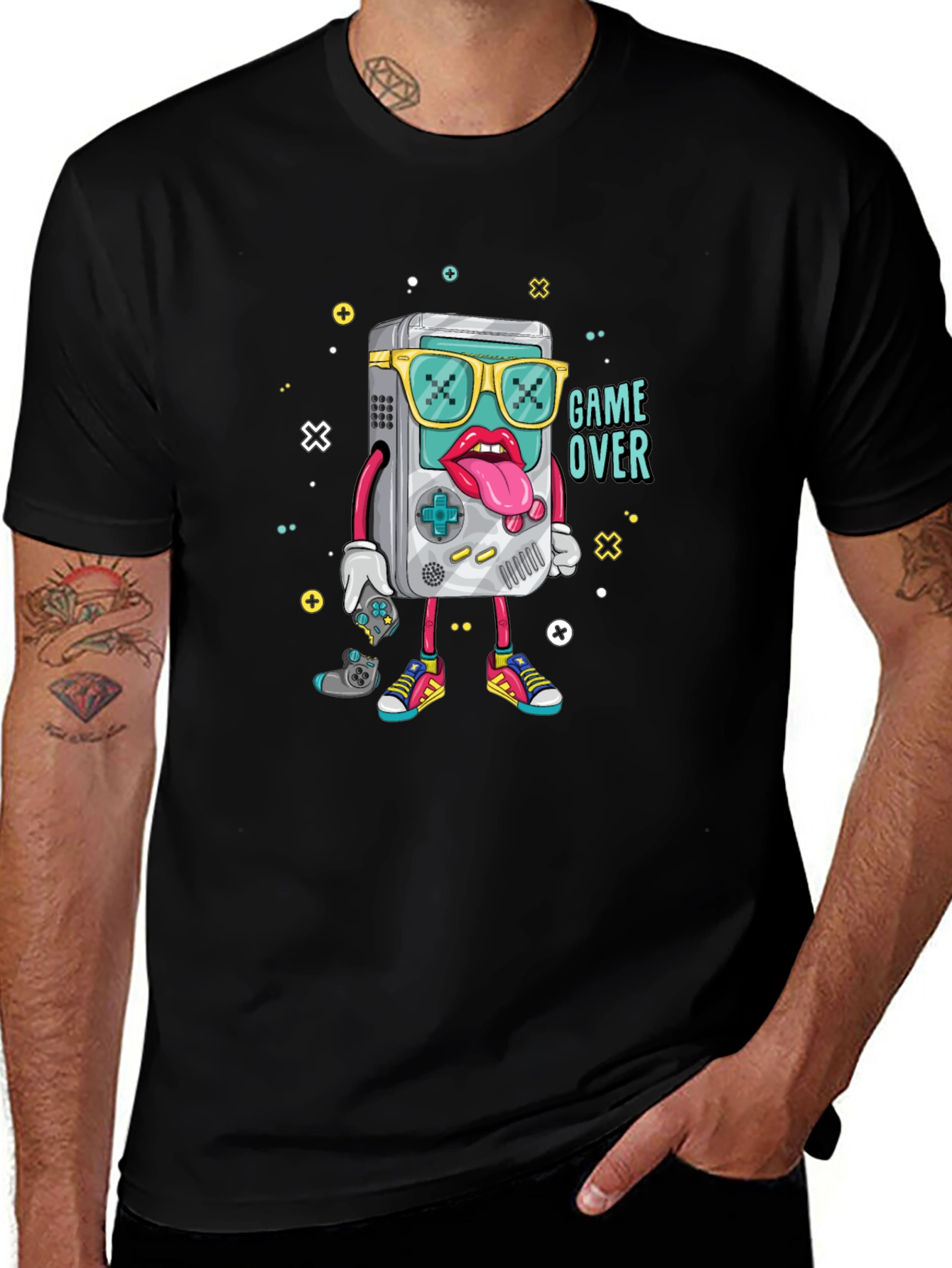 Game Over Graphic Black T-Shirt
