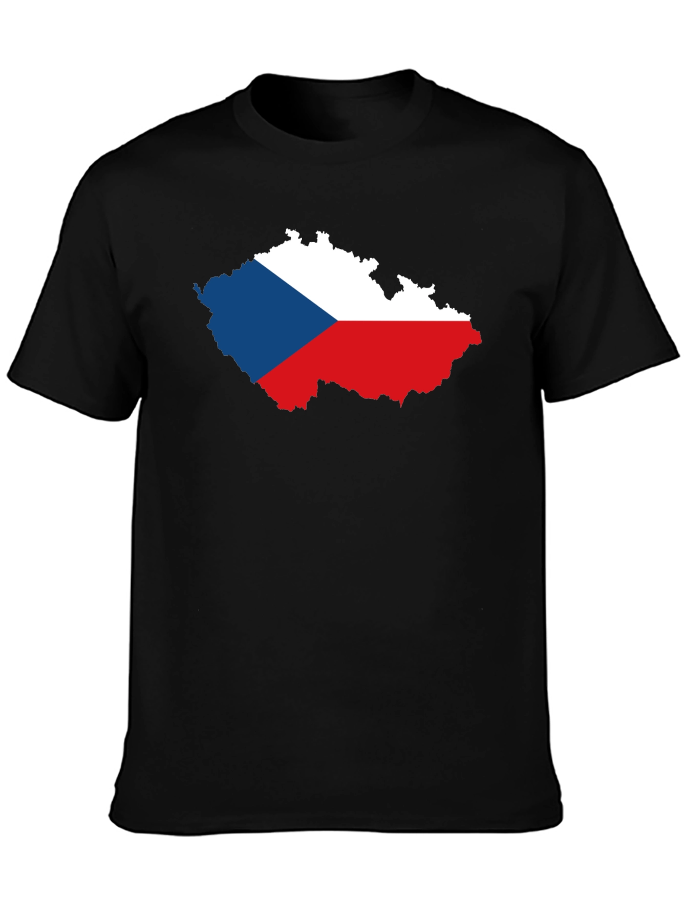 Czech Republic Flag Map T-Shirt