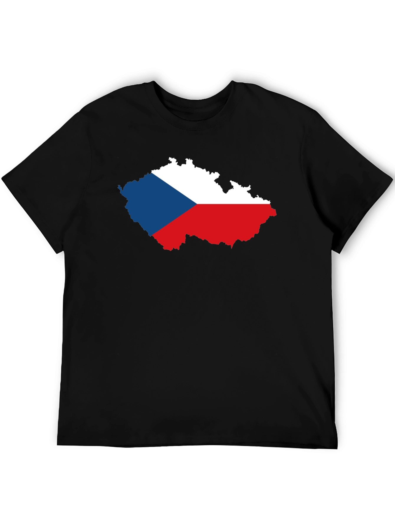 Czech Republic Flag Map T-Shirt