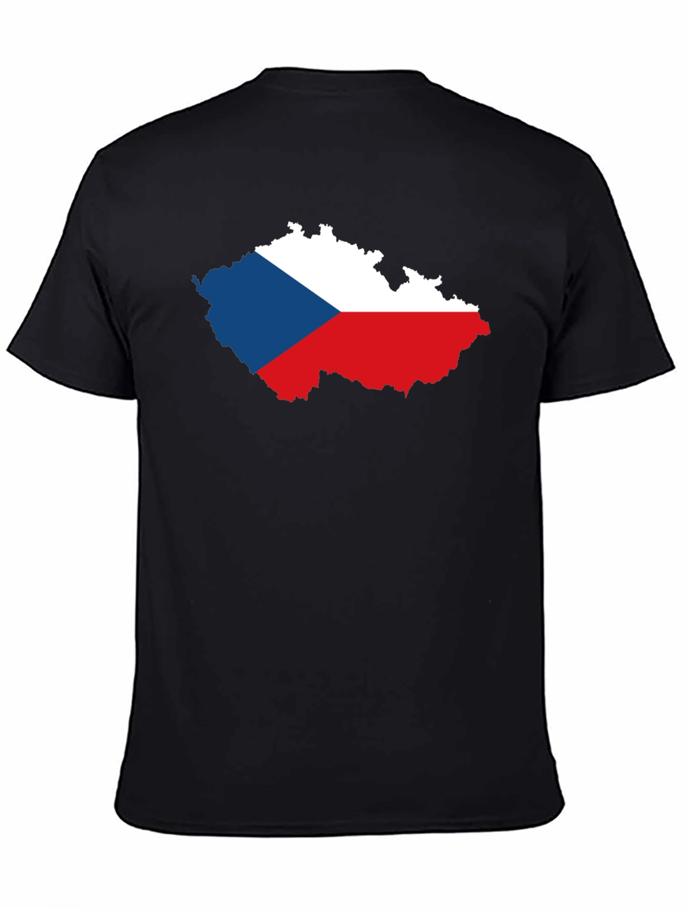 Czech Republic Flag Map T-Shirt