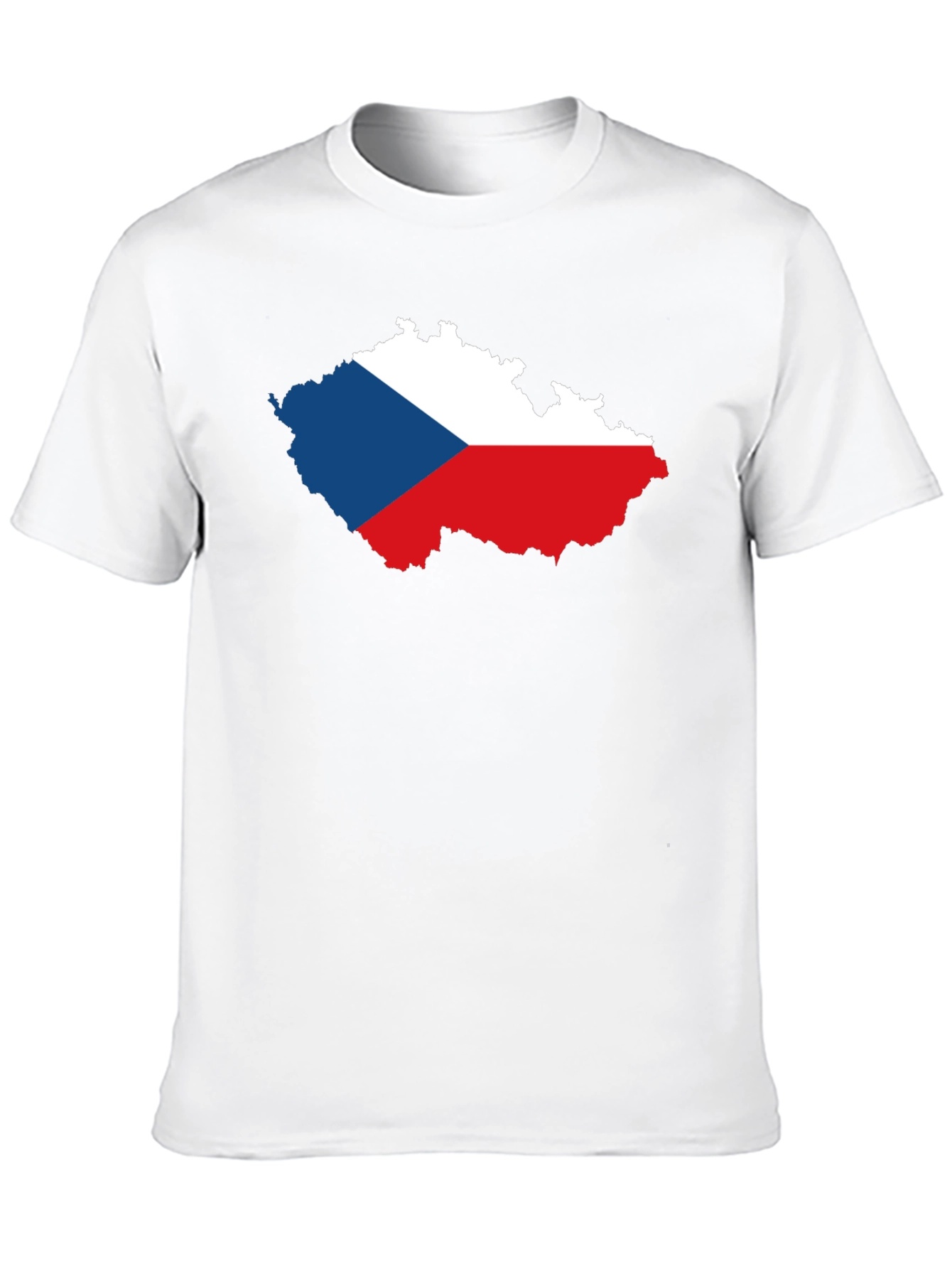 Czech Republic Flag Map T-Shirt