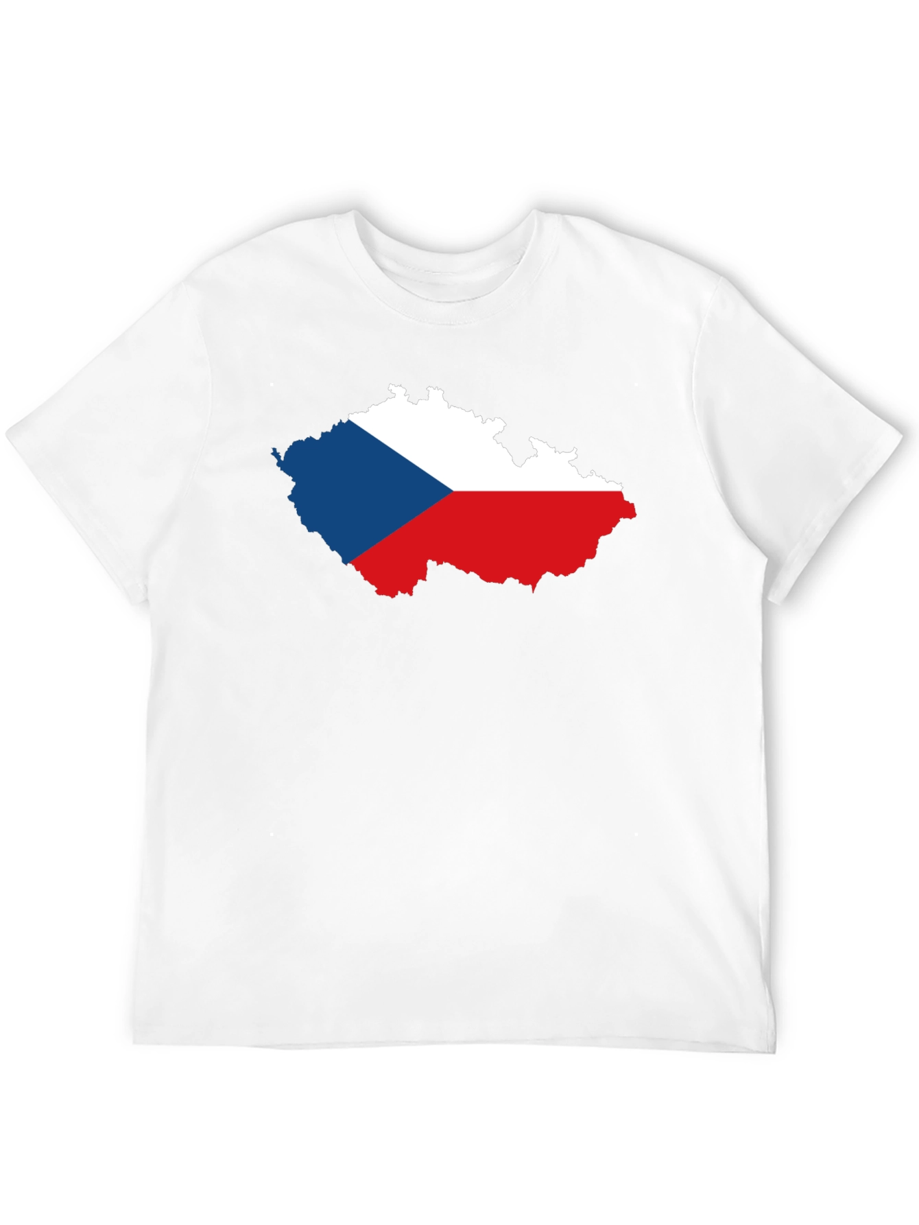 Czech Republic Flag Map T-Shirt