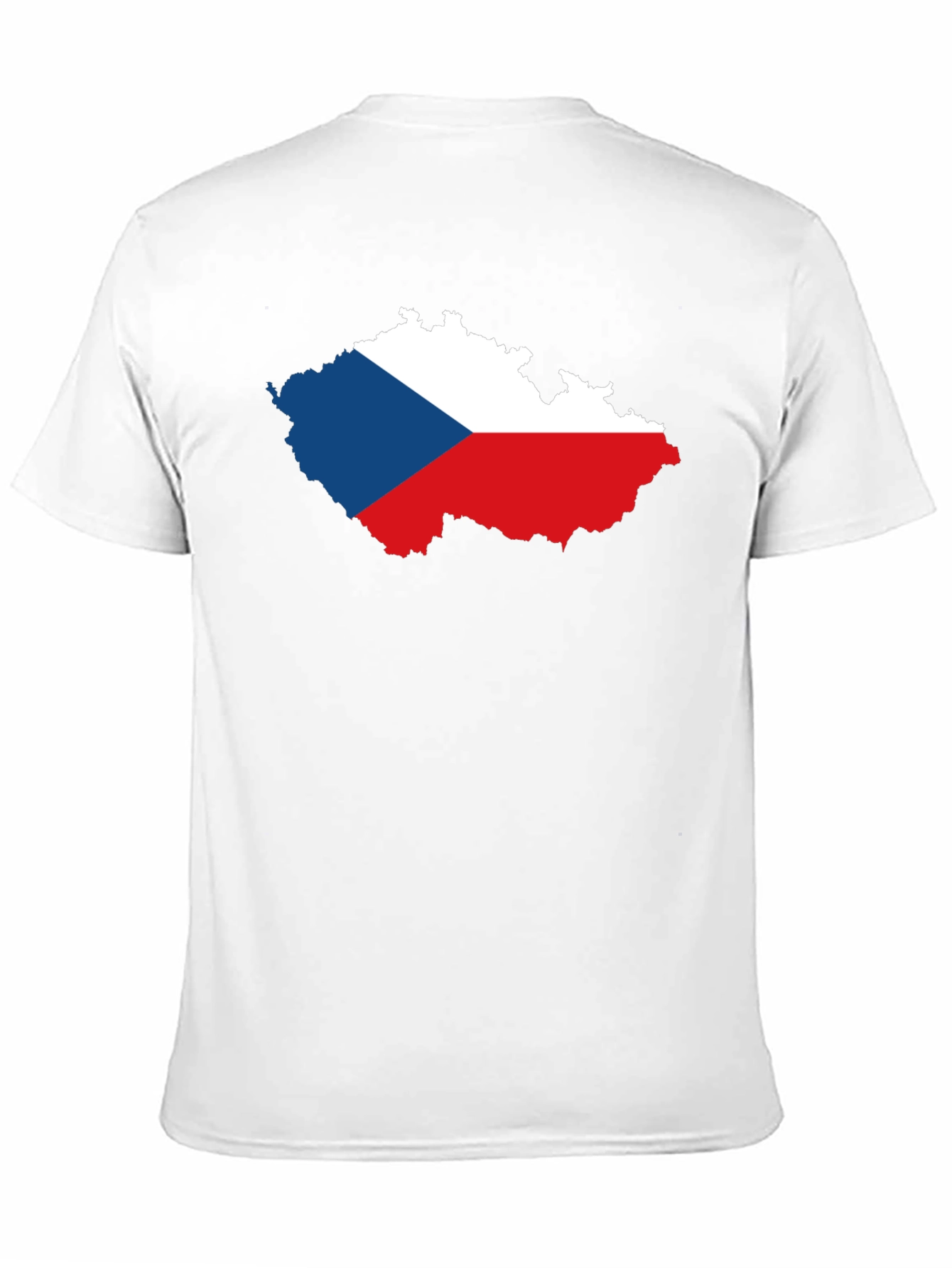 Czech Republic Flag Map T-Shirt