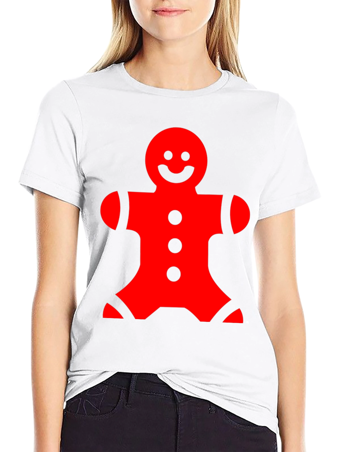 Festive Gingerbread Man Graphic Tee