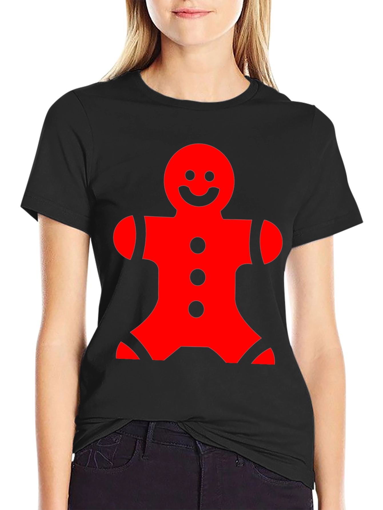 Festive Gingerbread Man Graphic Tee