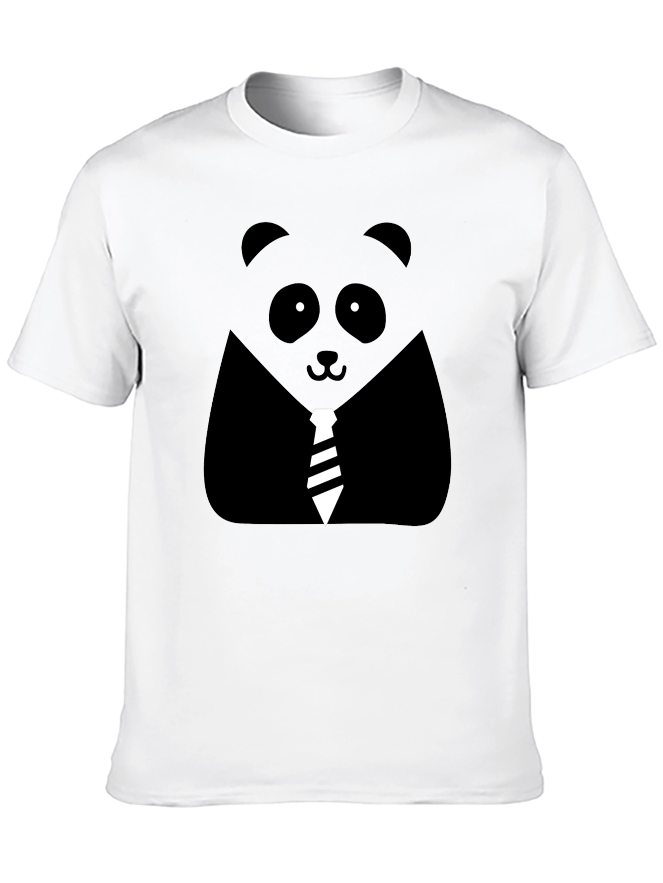 Panda Tie Black T-Shirt