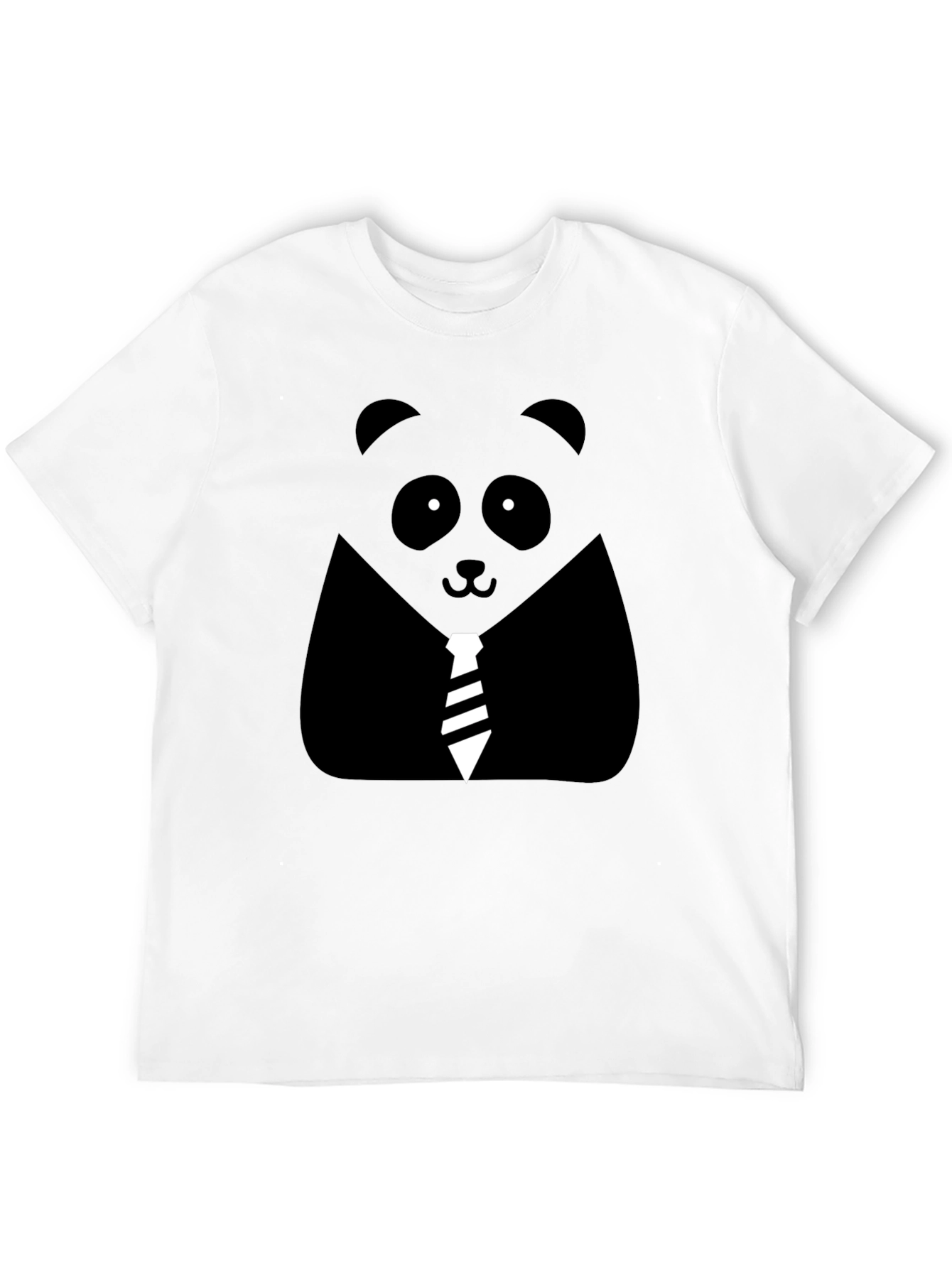 Panda Tie Black T-Shirt