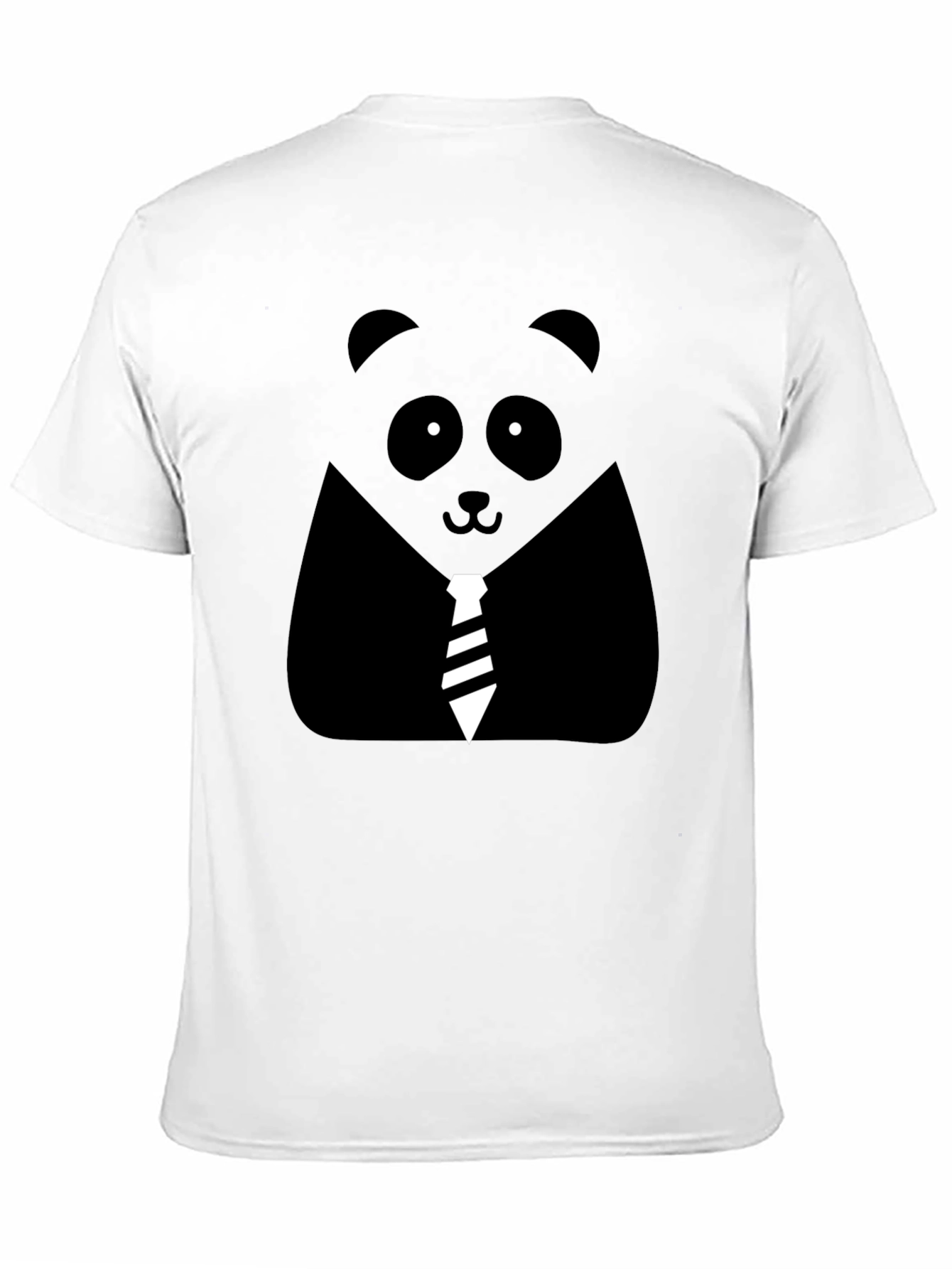 Panda Tie Black T-Shirt