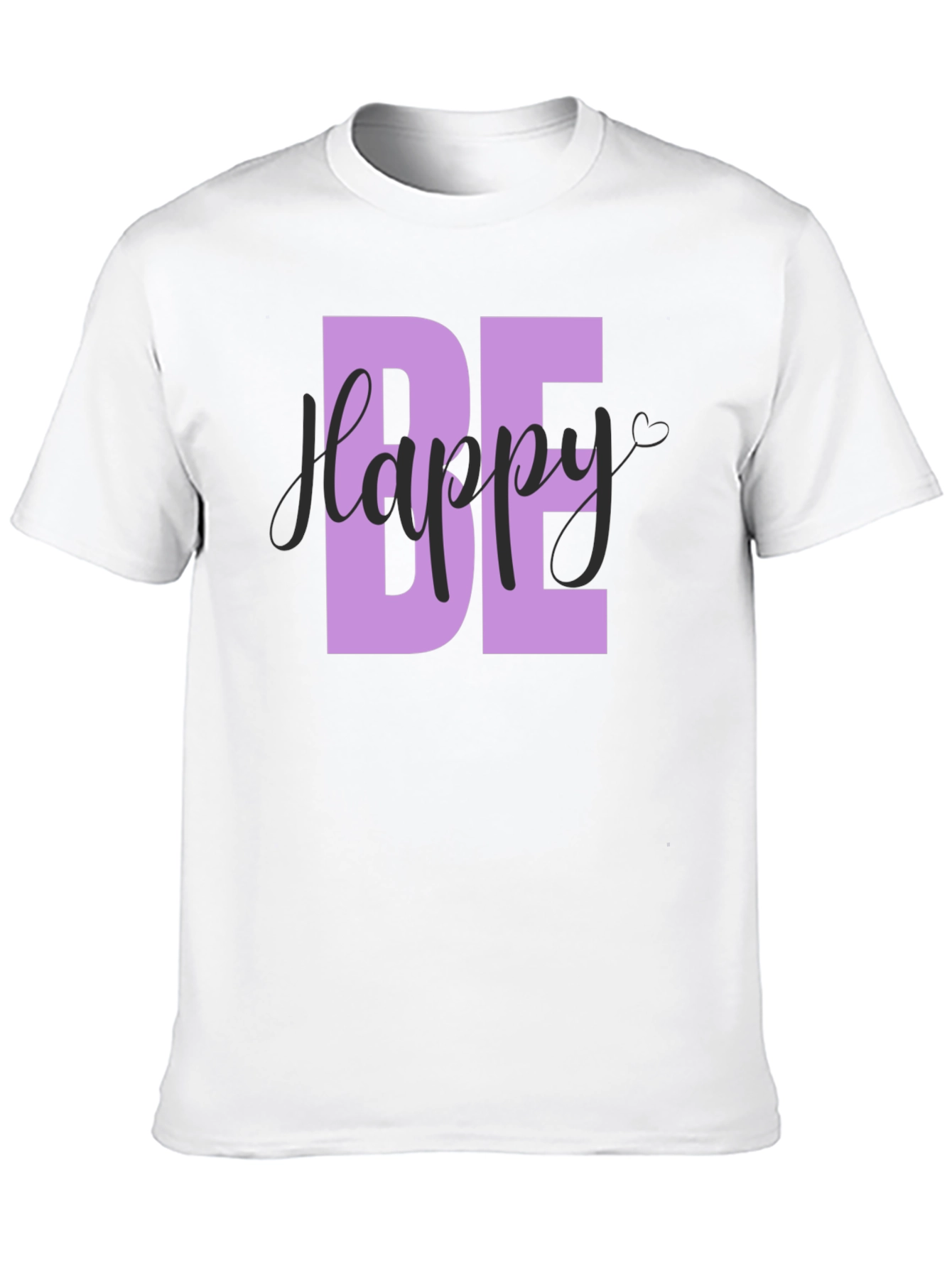 Be Happy Graphic T-Shirt - Mens Black Tee