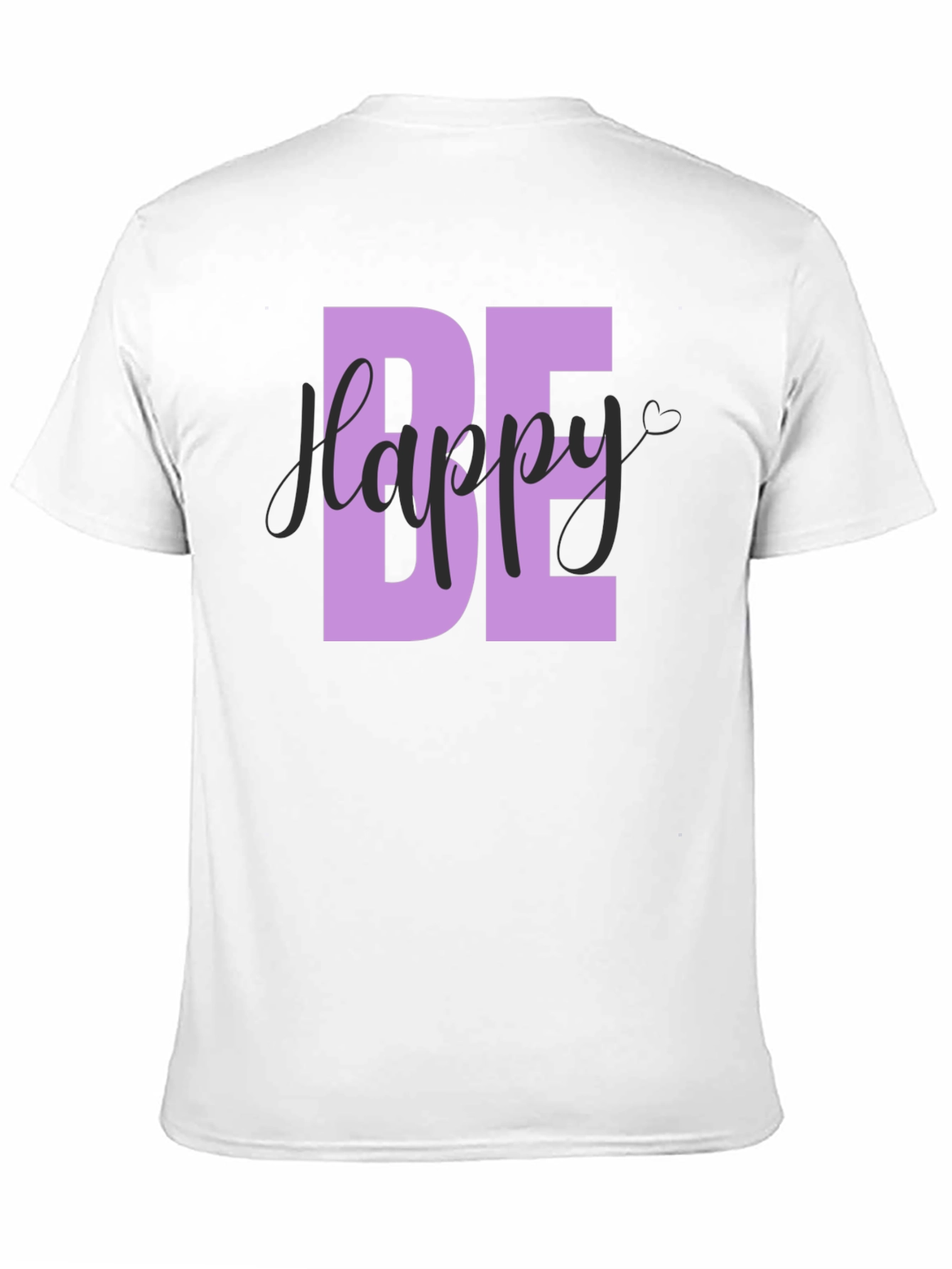 Be Happy Graphic T-Shirt - Mens Black Tee