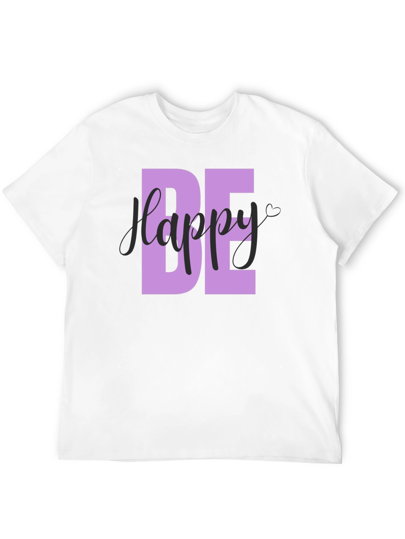 Be Happy Graphic T-Shirt - Mens Black Tee