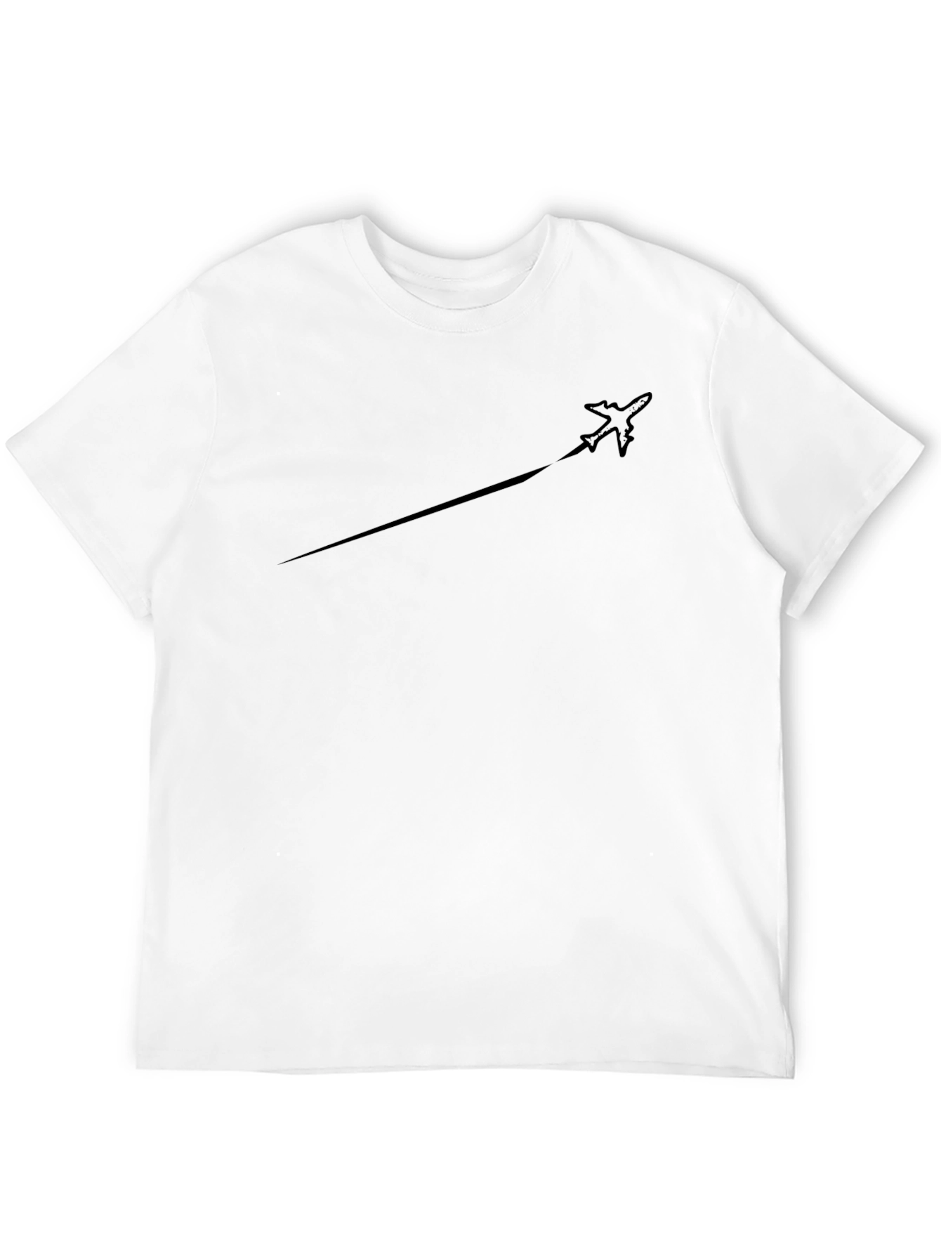 Black Airplane Graphic Tee - Stylish & Unique