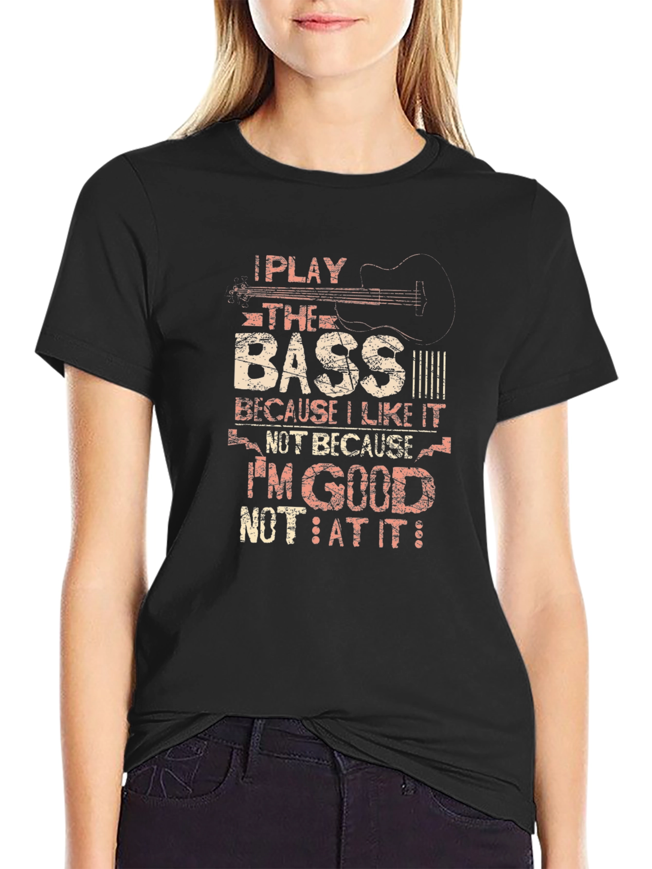 Bass Guitar Player Graphic T-Shirt - Music Lover Tee
