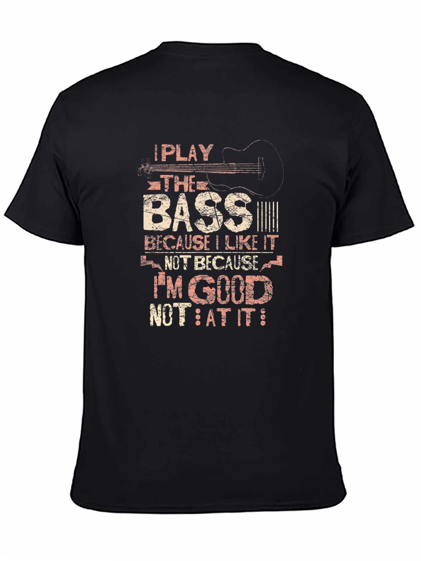 Bass Guitar Player Graphic T-Shirt - Music Lover Tee
