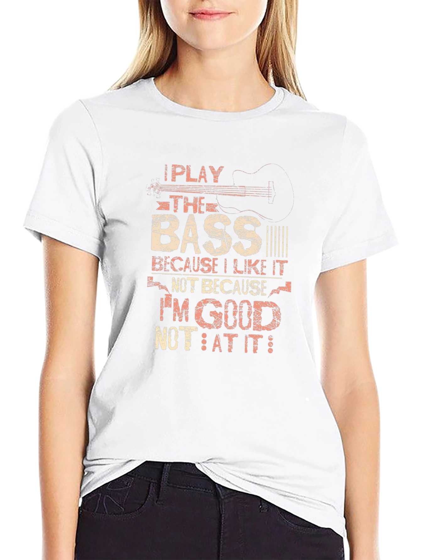 Bass Guitar Player Graphic T-Shirt - Music Lover Tee