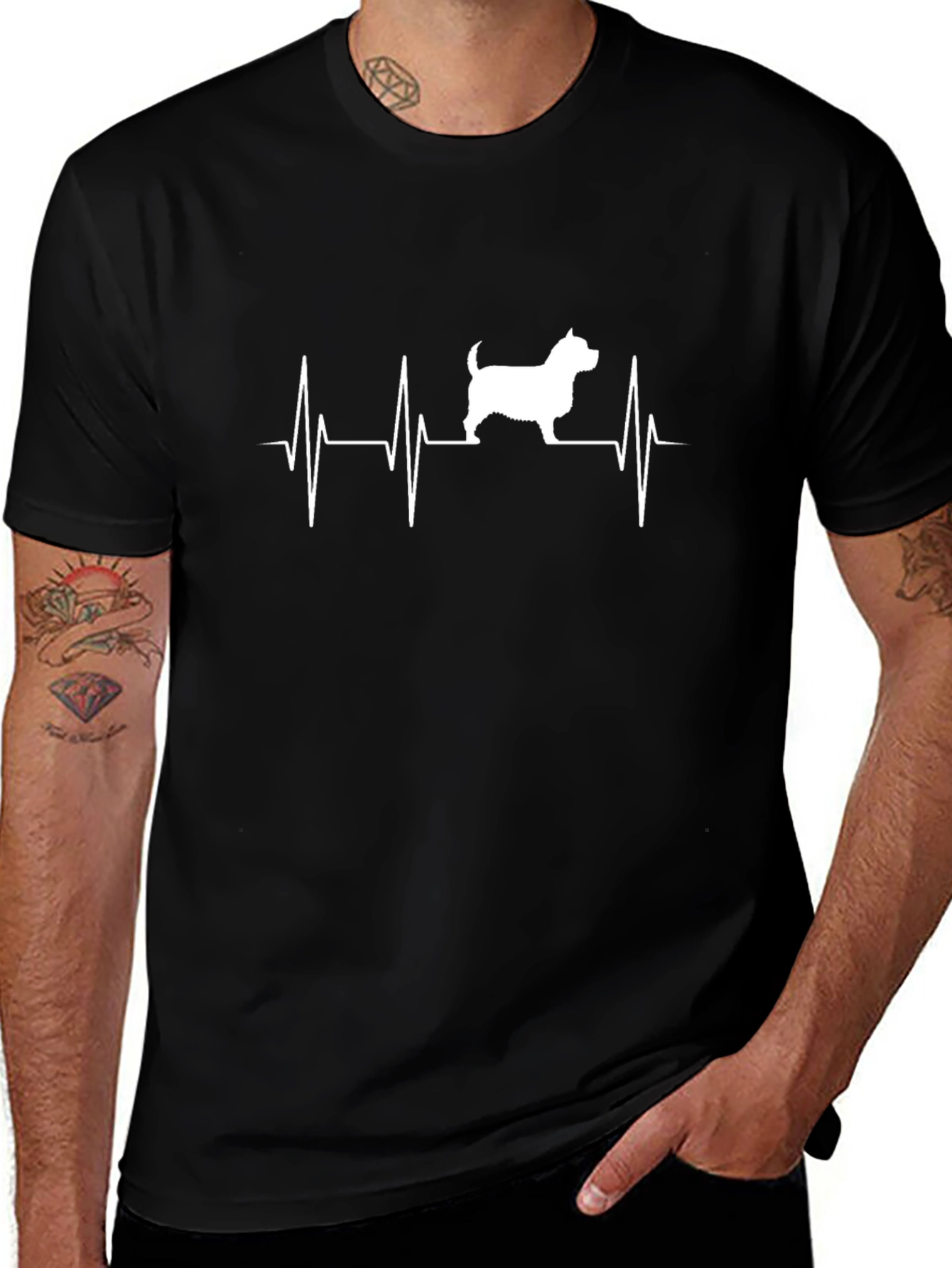 Dog Heartbeat T-Shirt - Westie Love!