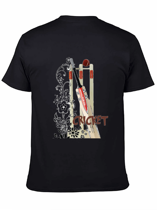 Cricket T-Shirt: Bat & Ball Design