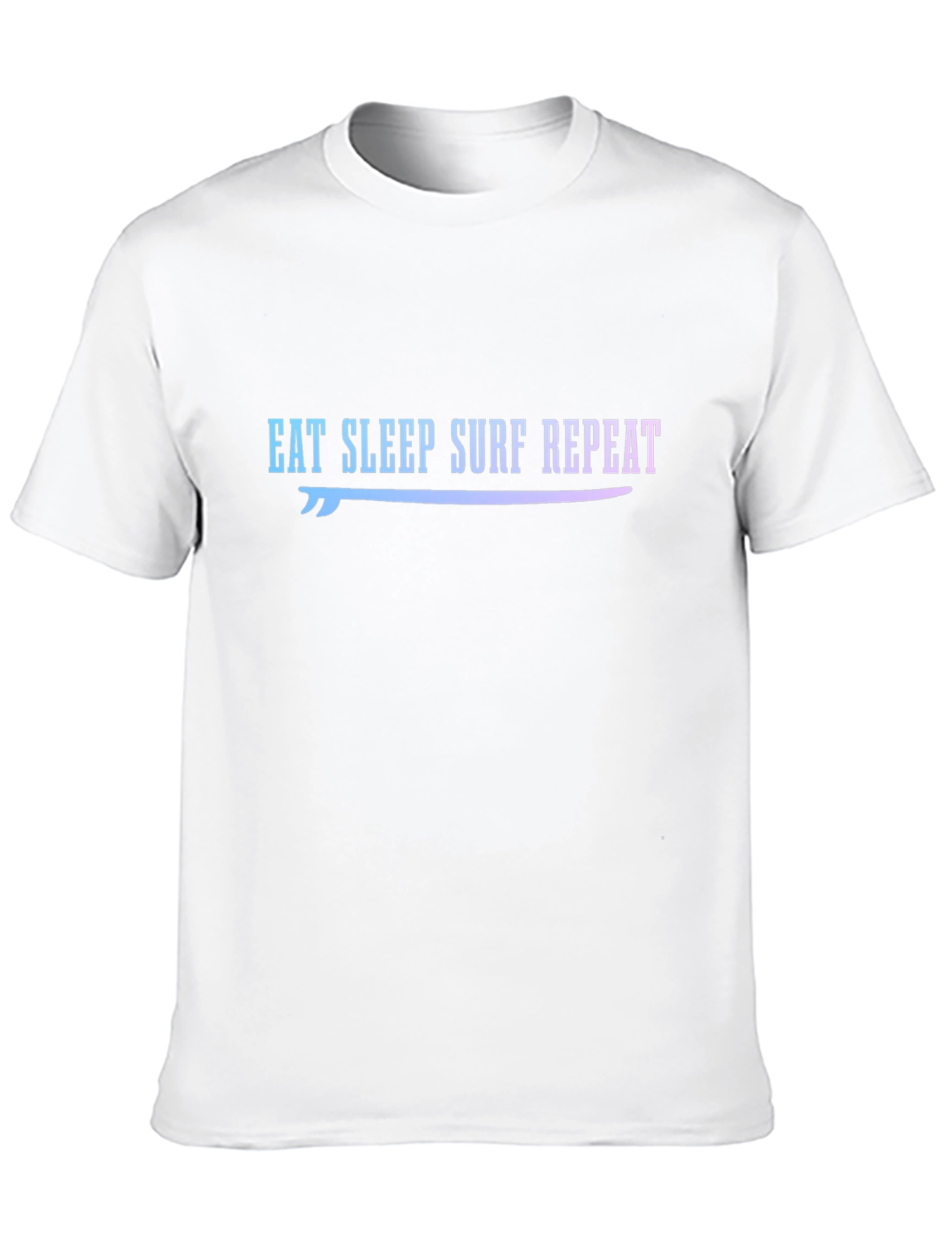 Eat Sleep Surf Repeat Graphic Tee - Black