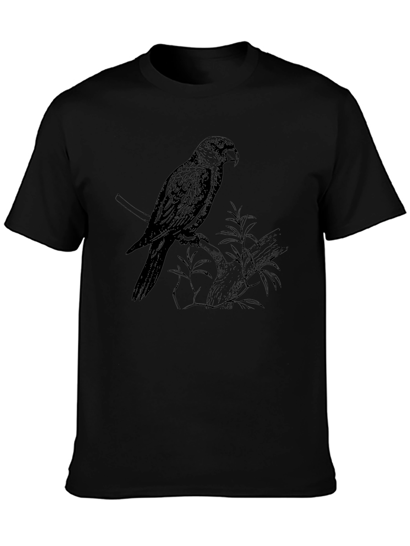 Parrot Graphic Tee - Stylish Bird Print T-Shirt