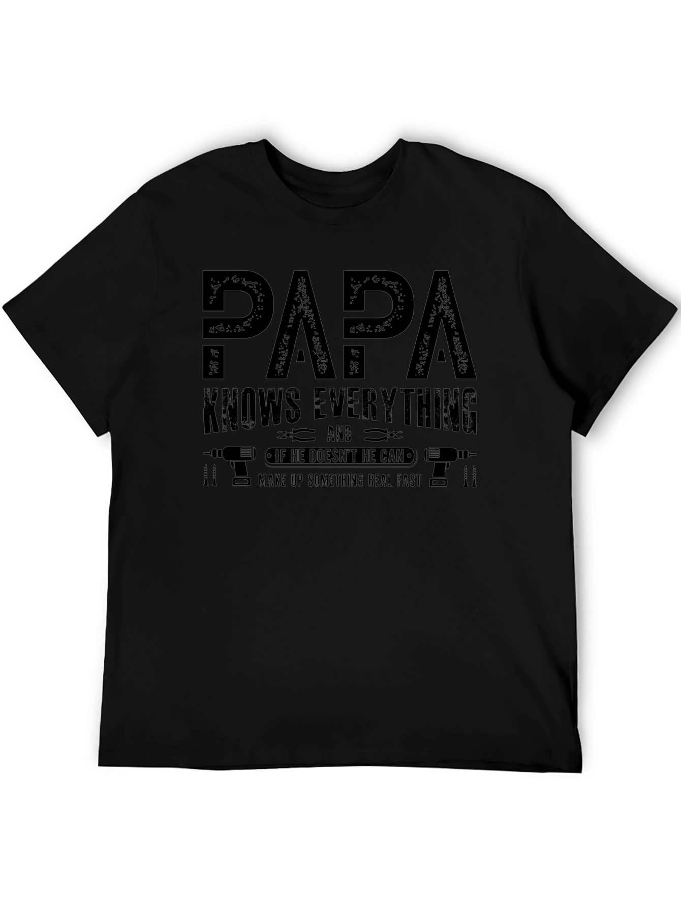 Papa Knows Everything T-Shirt - Funny Fathers Day Gift
