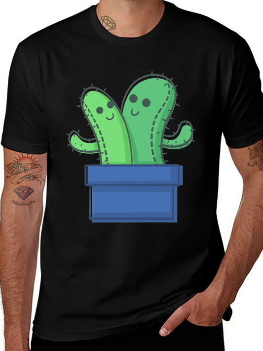 Cute Cactus in Pot Graphic Tee