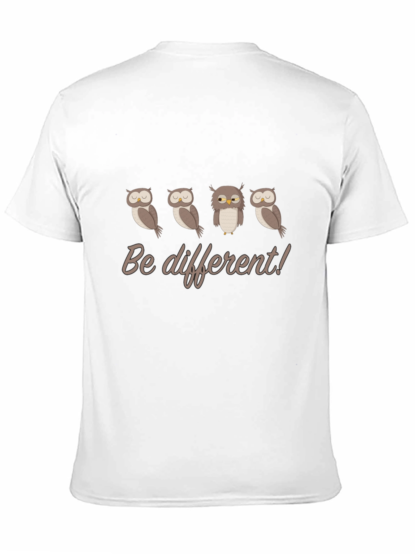 Be Different Owl T-Shirt - Unique Graphic Tee
