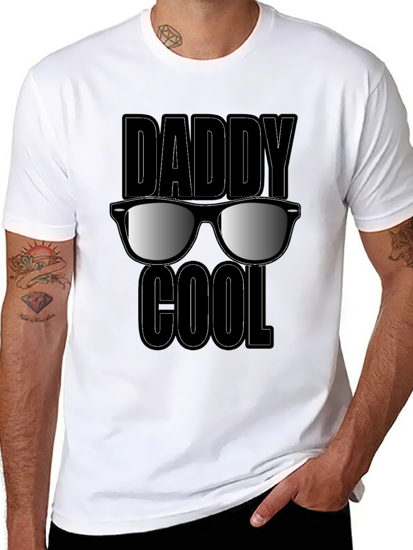 Daddy Cool Graphic T-Shirt - Black