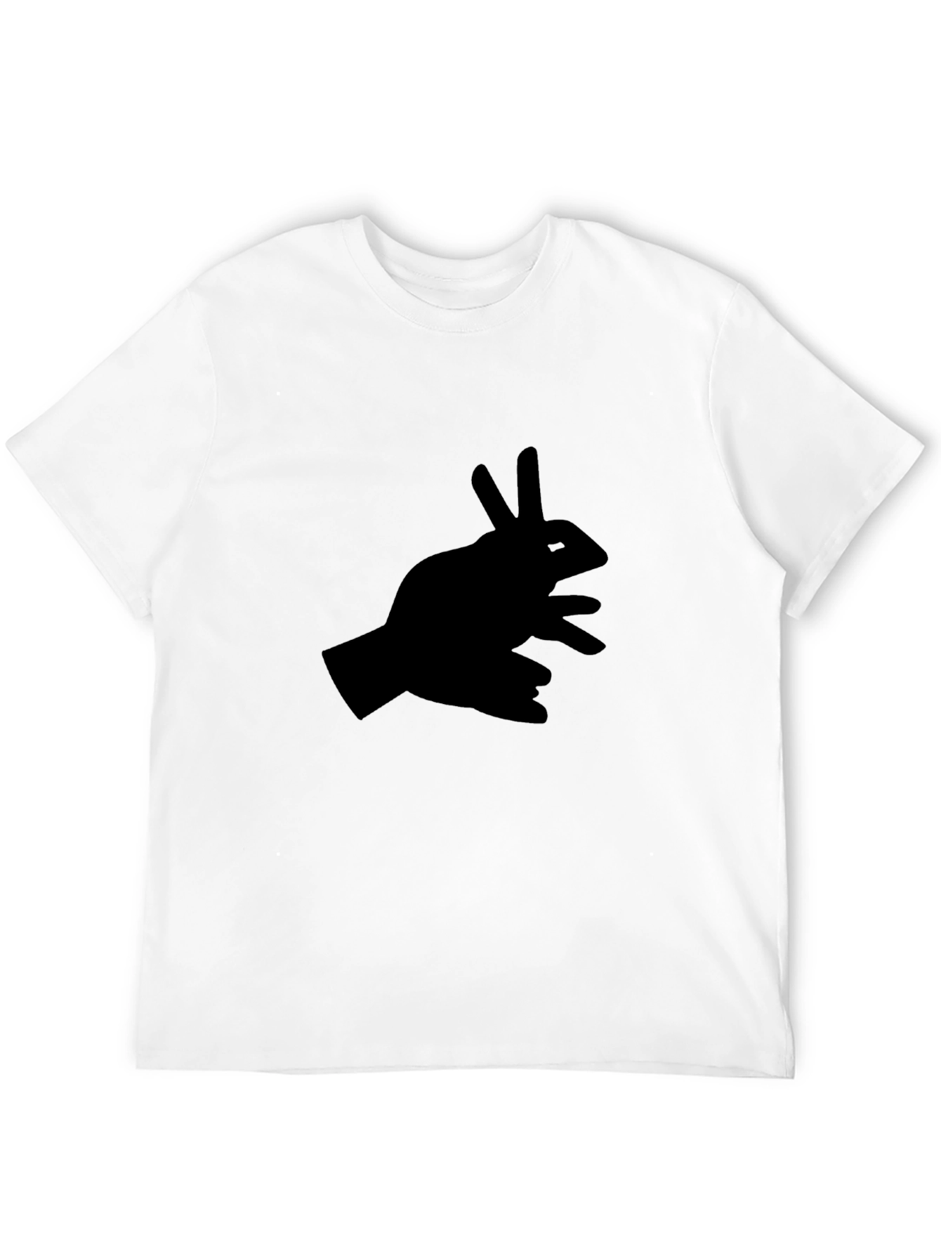 Rabbit Shadow Hand Black T-Shirt