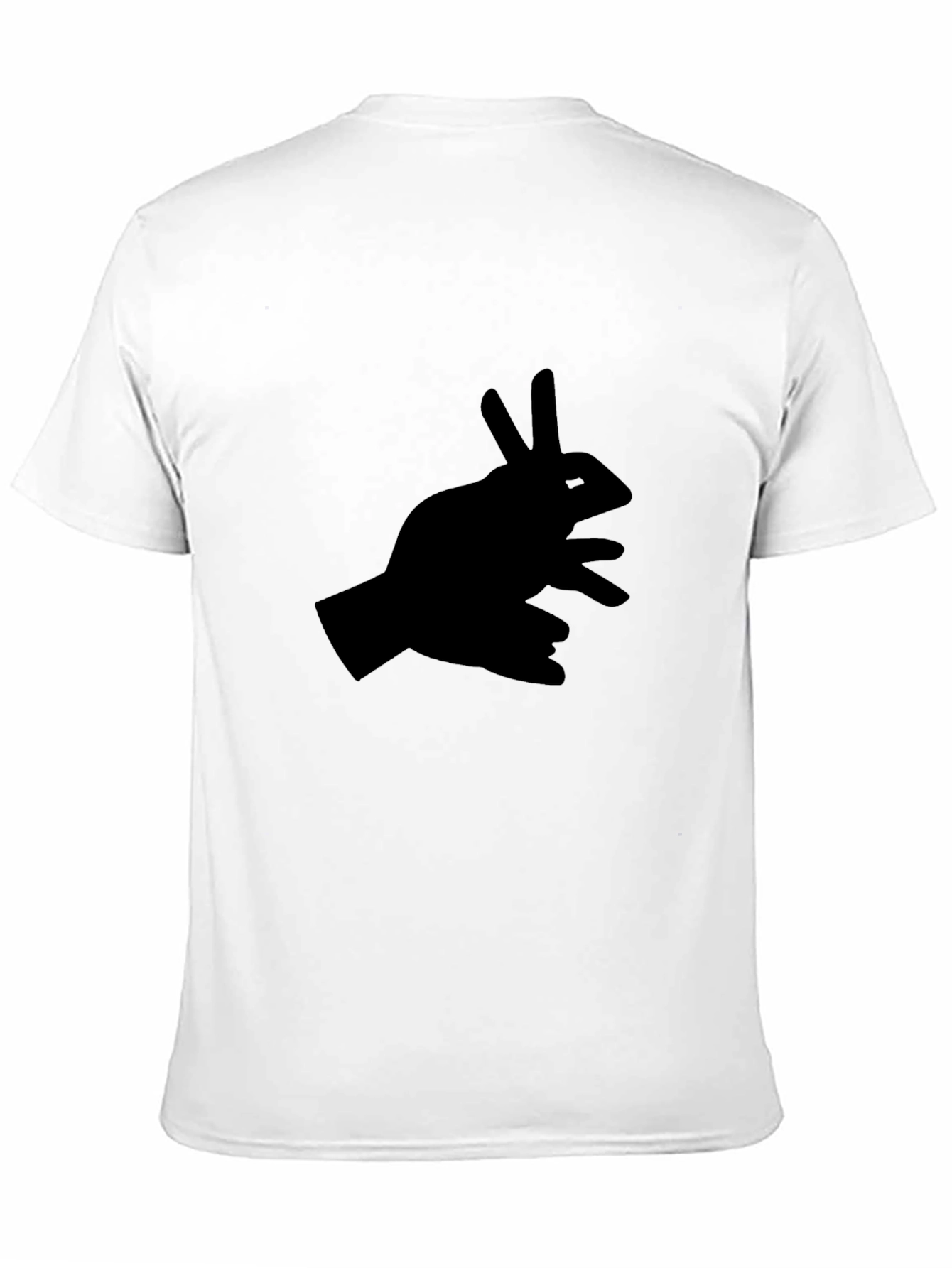 Rabbit Shadow Hand Black T-Shirt