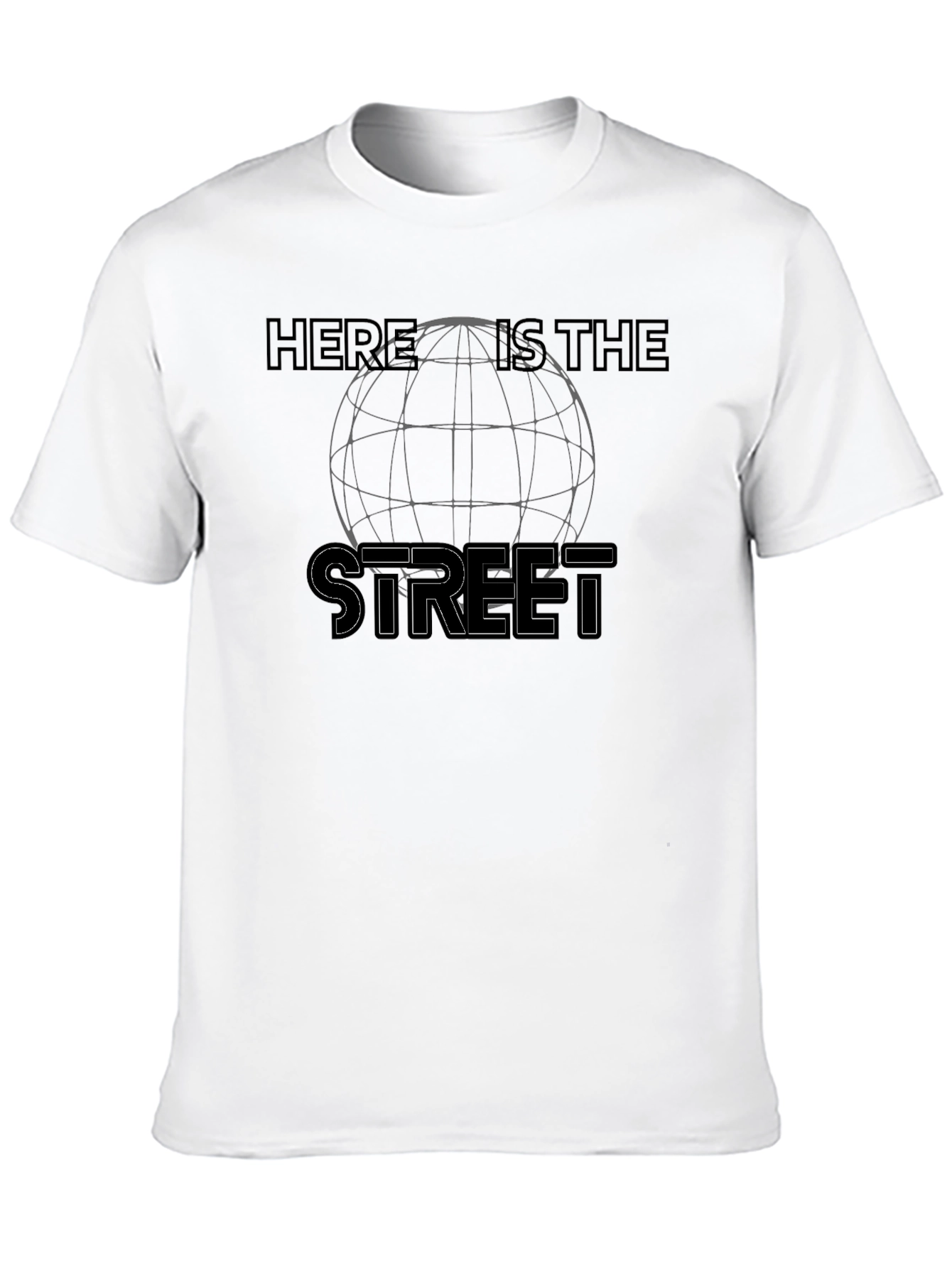 Here is The Street Graphic Black T-Shirt