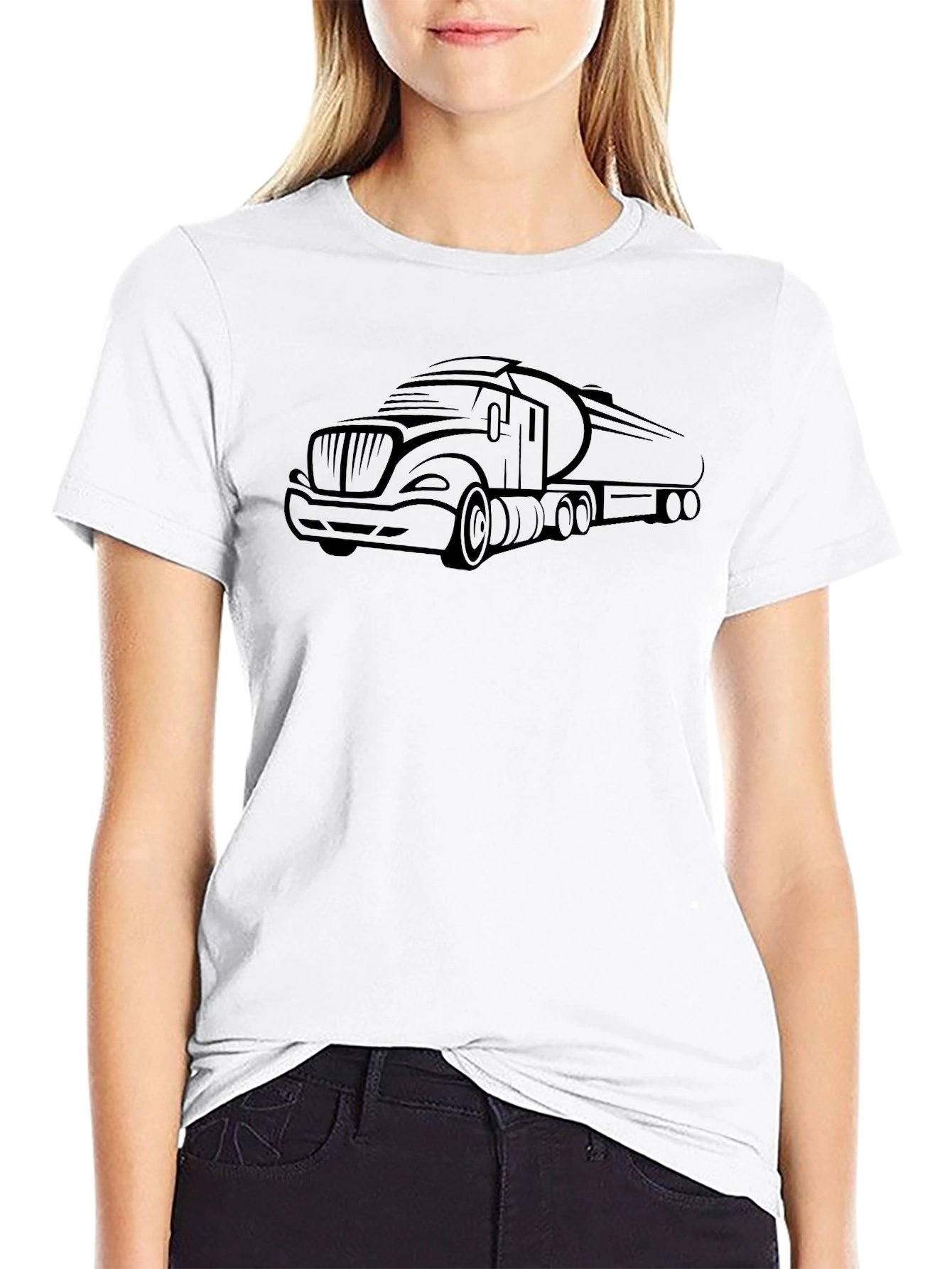 Truck Graphic T-Shirt - Black