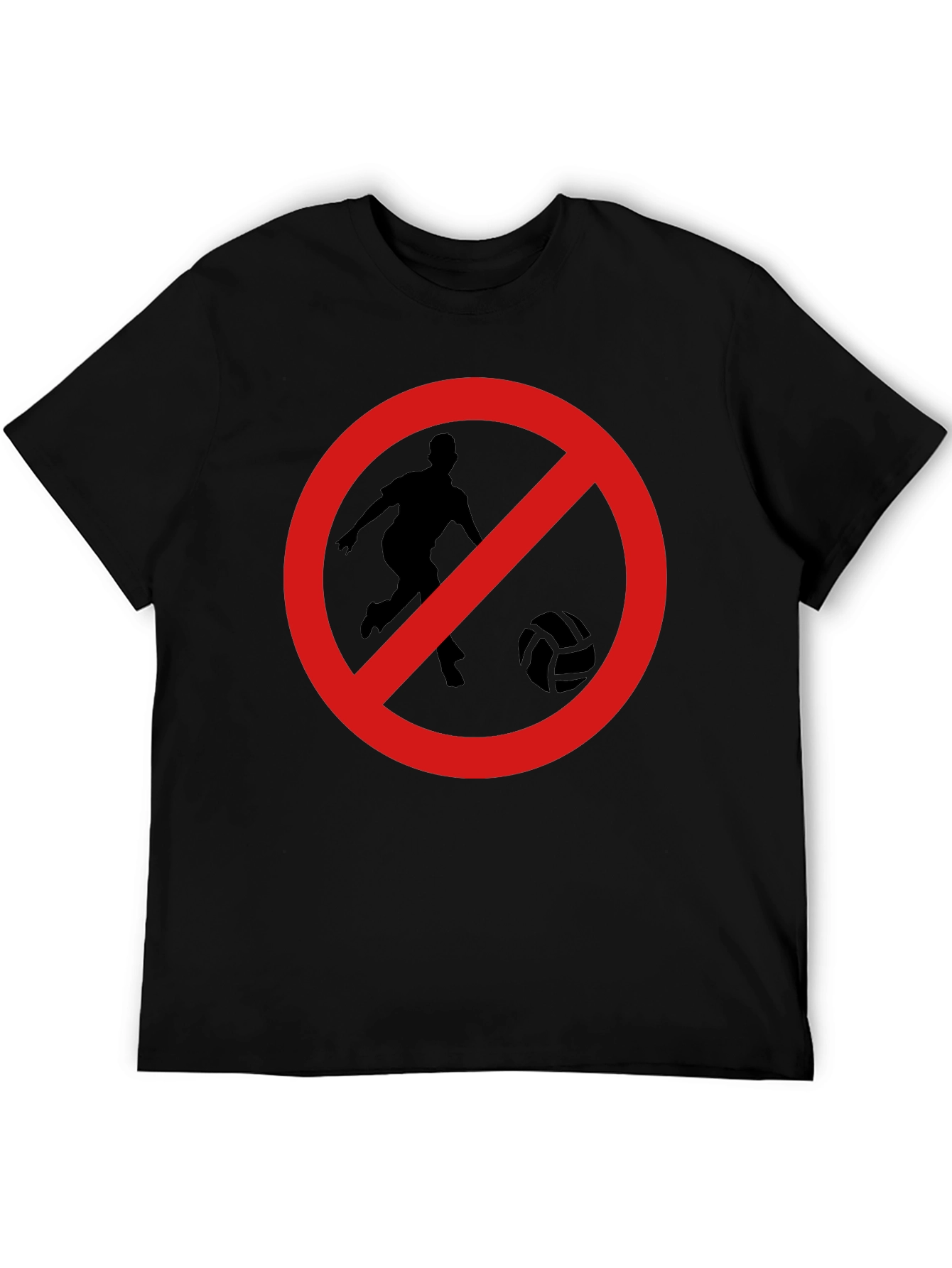 No Soccer Zone Black T-Shirt
