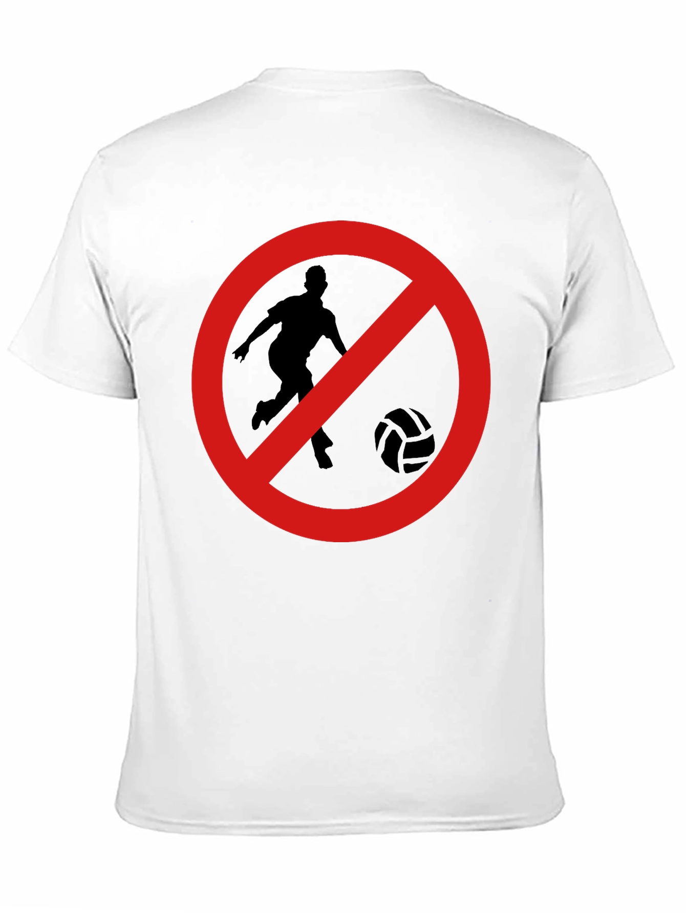 No Soccer Zone Black T-Shirt