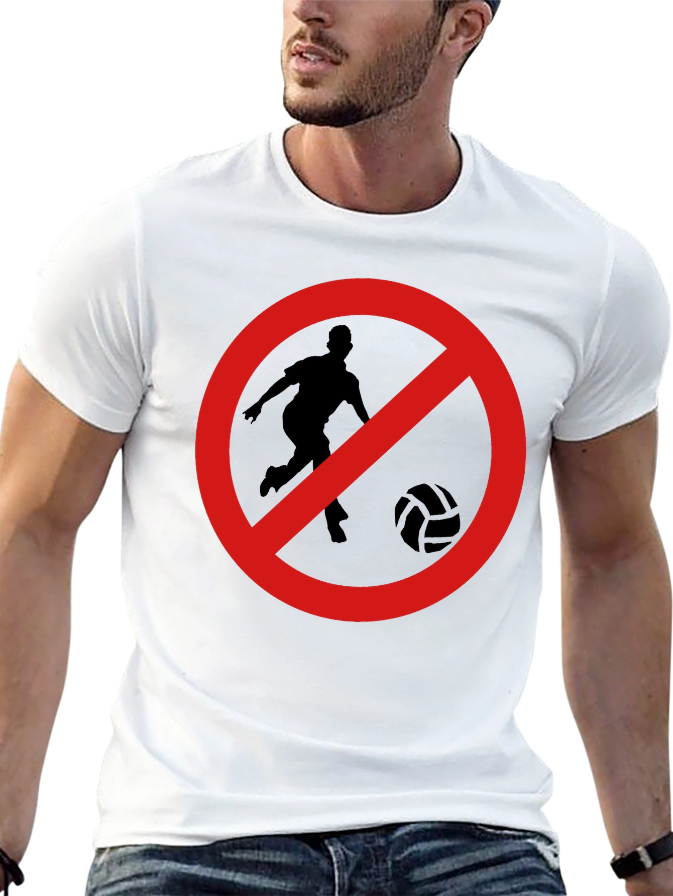No Soccer Zone Black T-Shirt