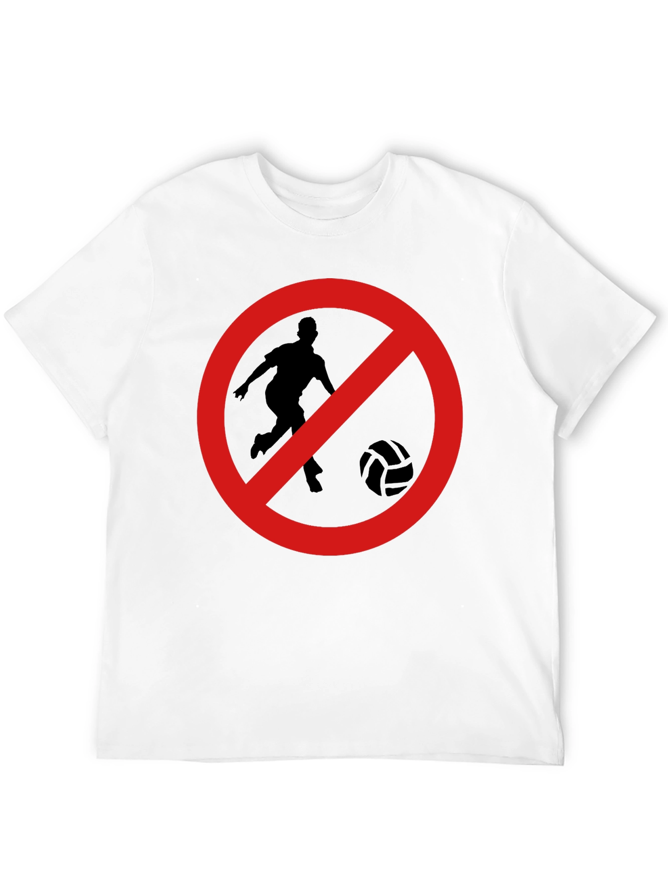 No Soccer Zone Black T-Shirt