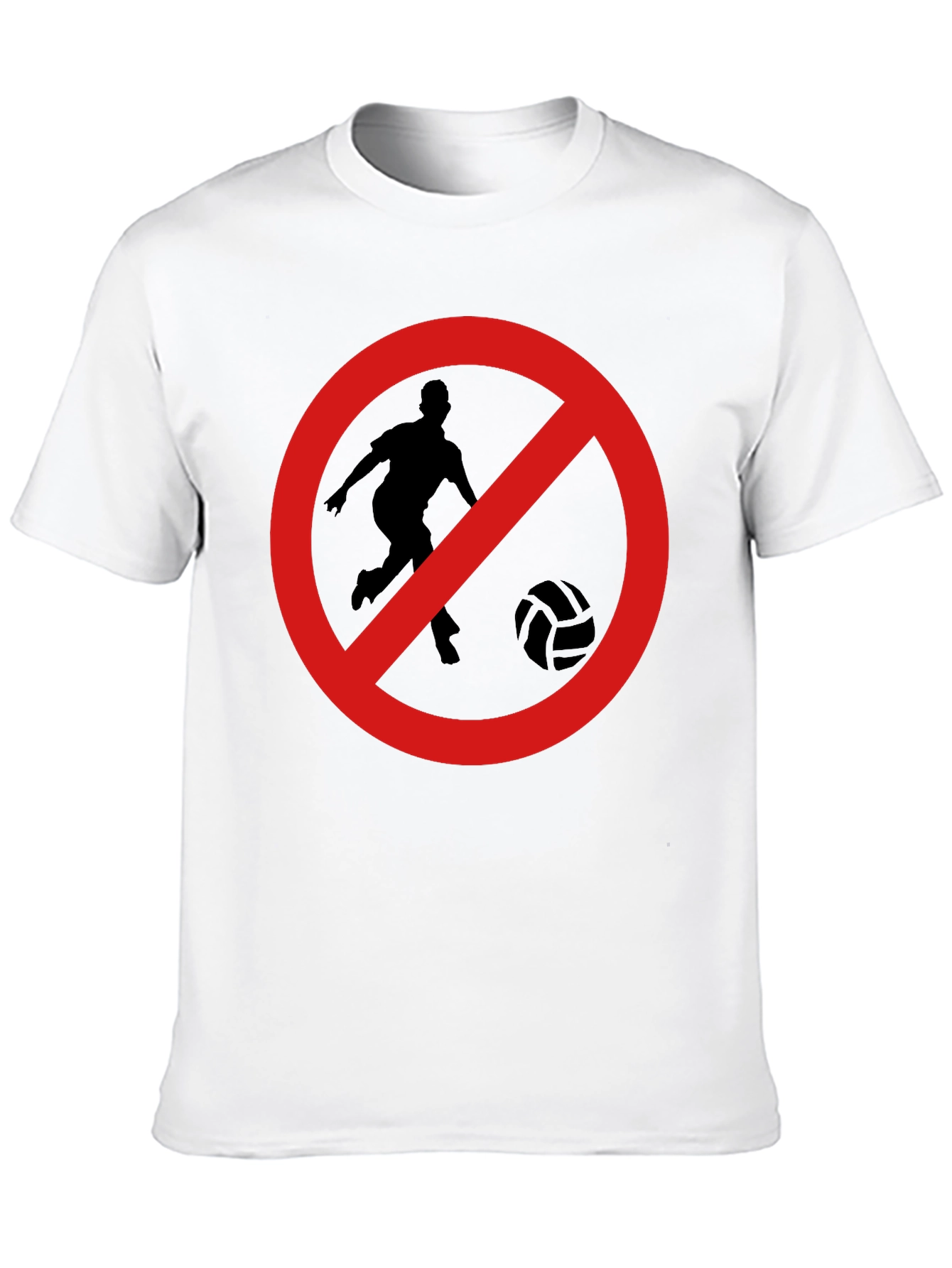 No Soccer Zone Black T-Shirt