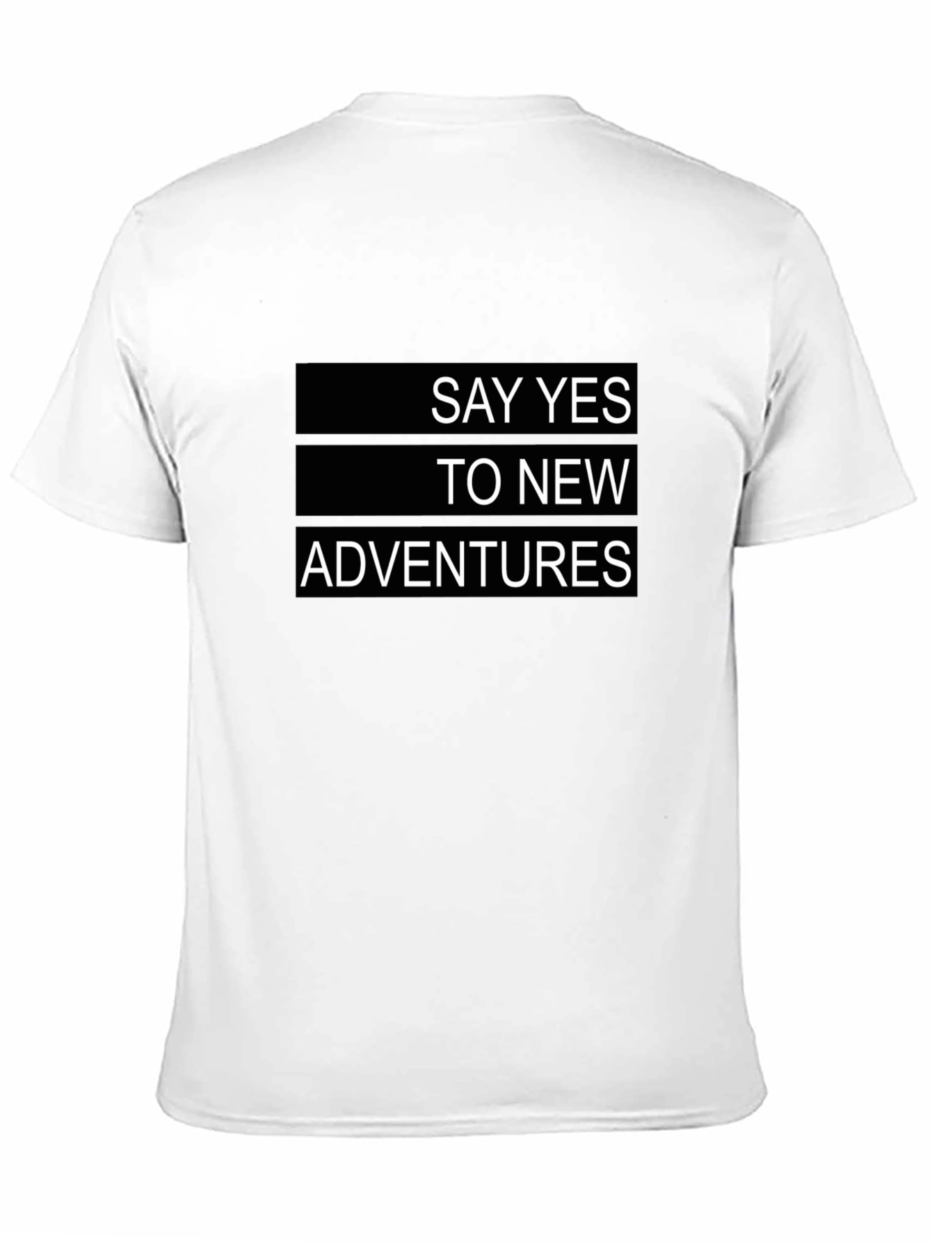 Say Yes To New Adventures Black Graphic Tee