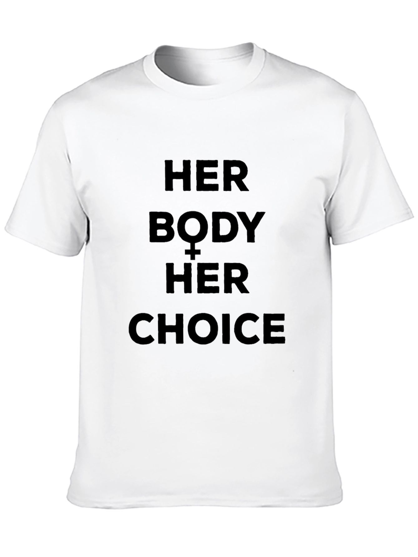 Her Body Her Choice Graphic Tee - Black