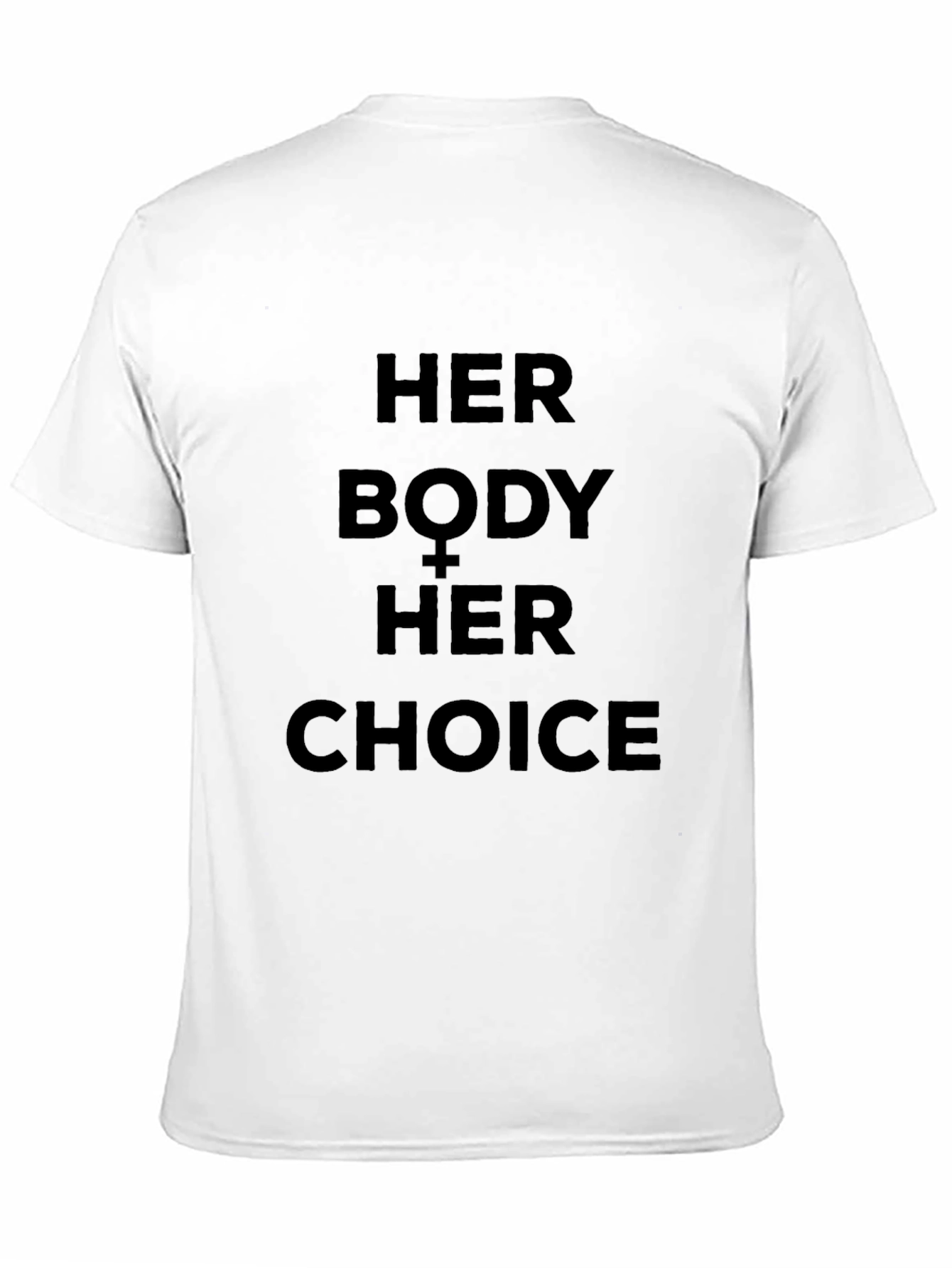 Her Body Her Choice Graphic Tee - Black