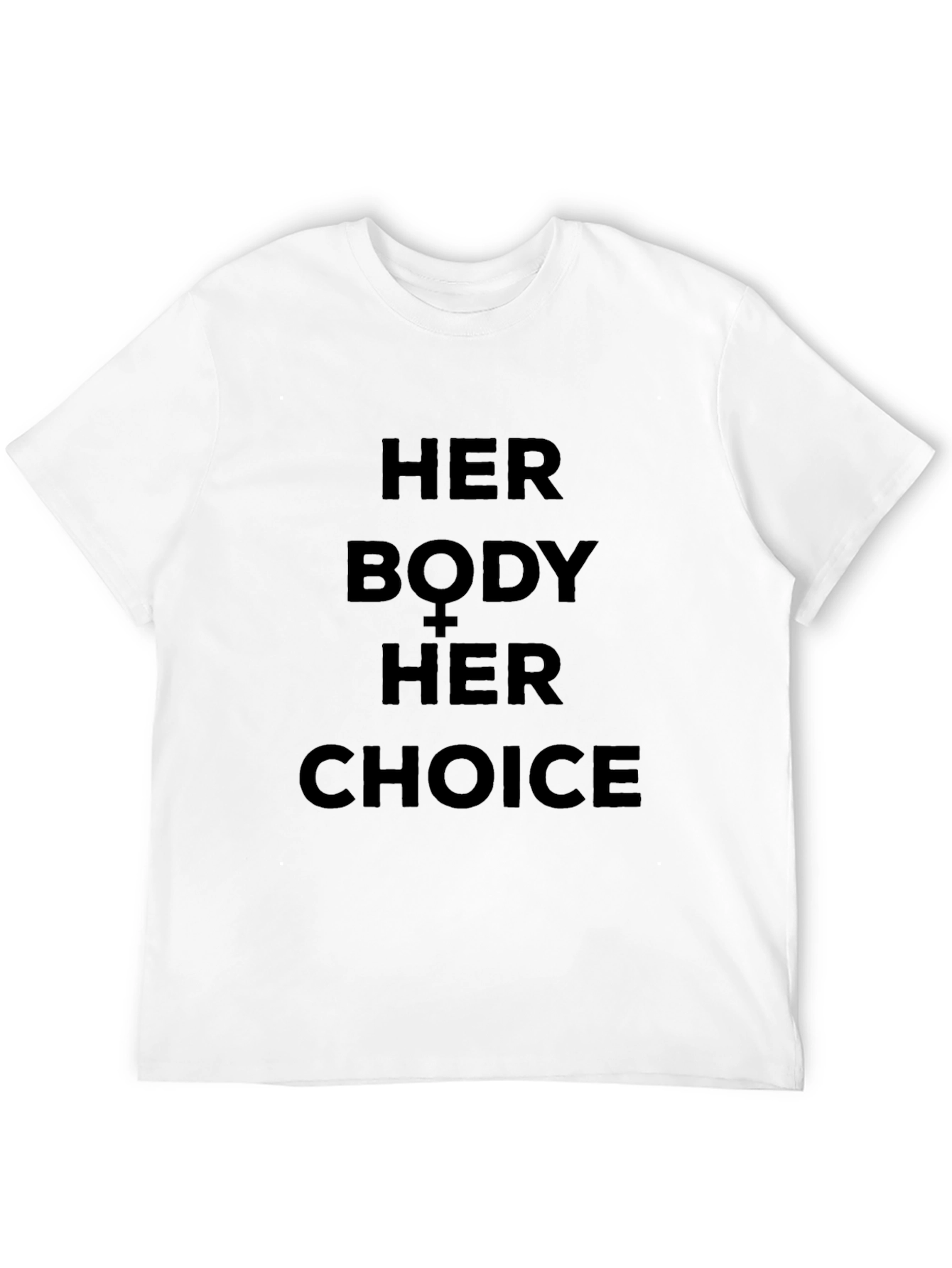 Her Body Her Choice Graphic Tee - Black