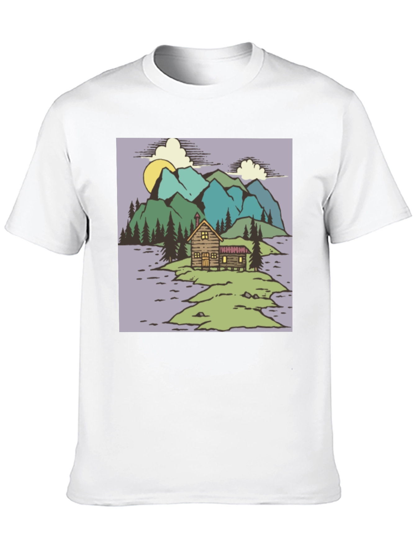 Cabin in the Woods Graphic Tee - Black
