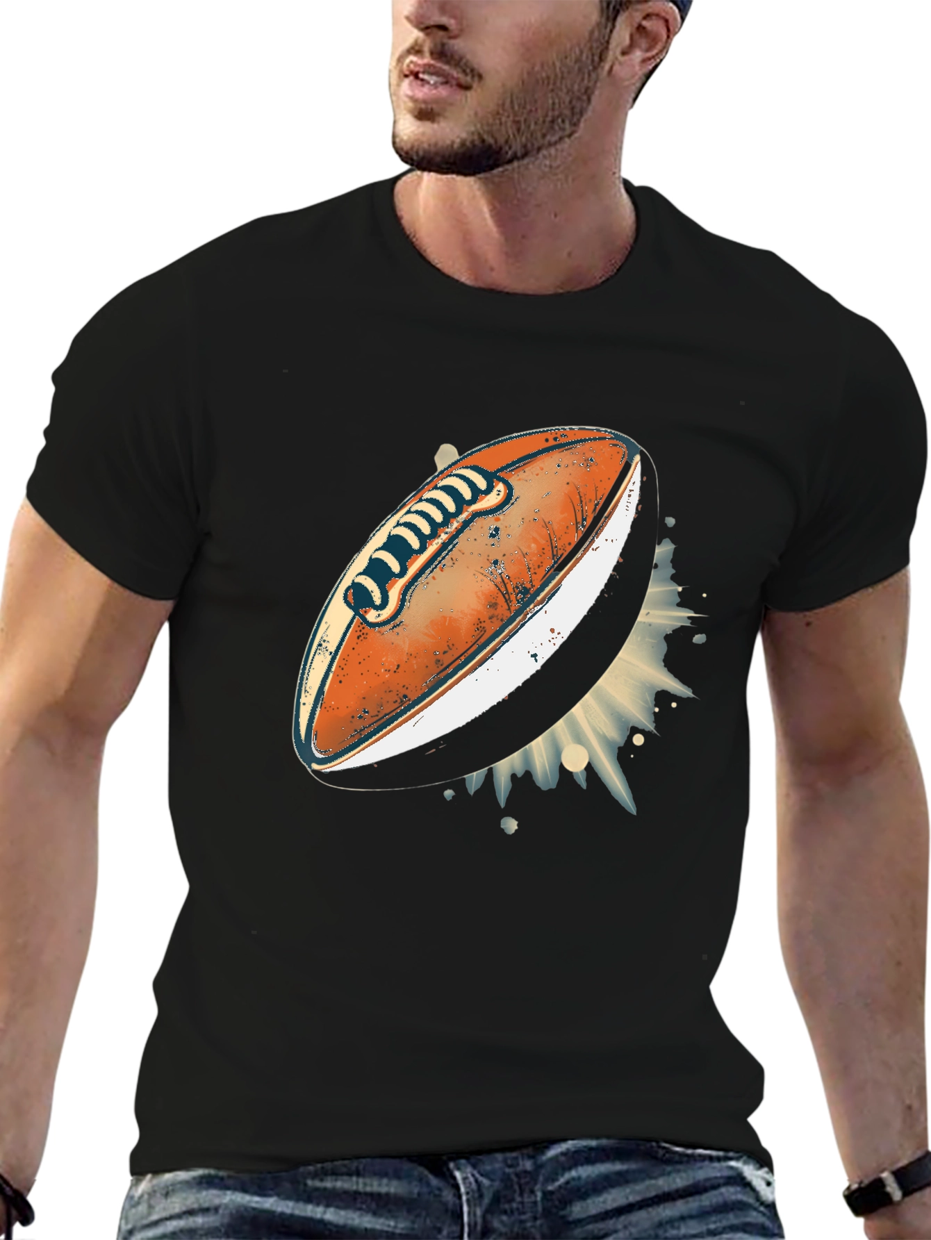 Football Graphic T-Shirt - Stylish Sports Tee