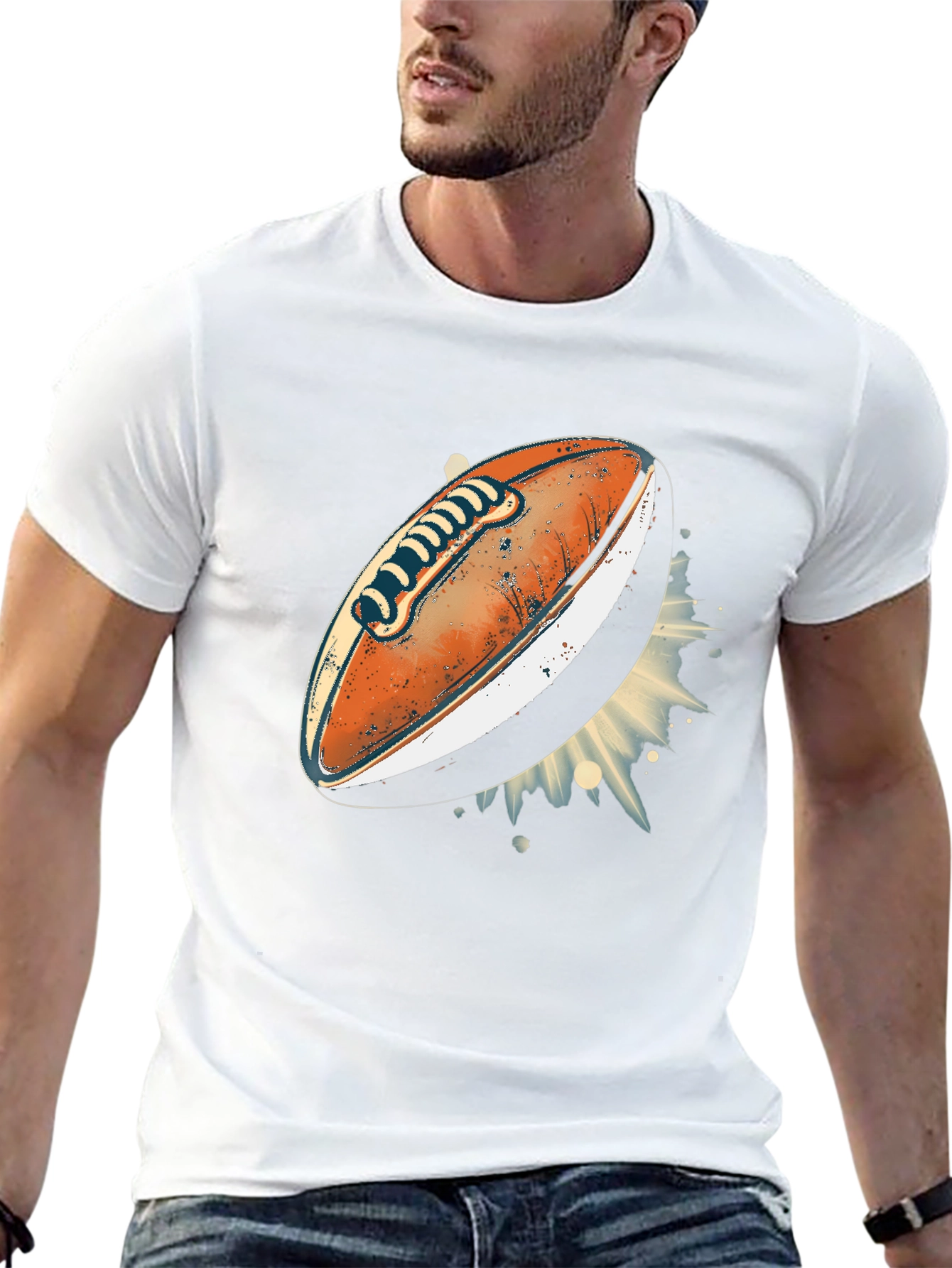 Football Graphic T-Shirt - Stylish Sports Tee